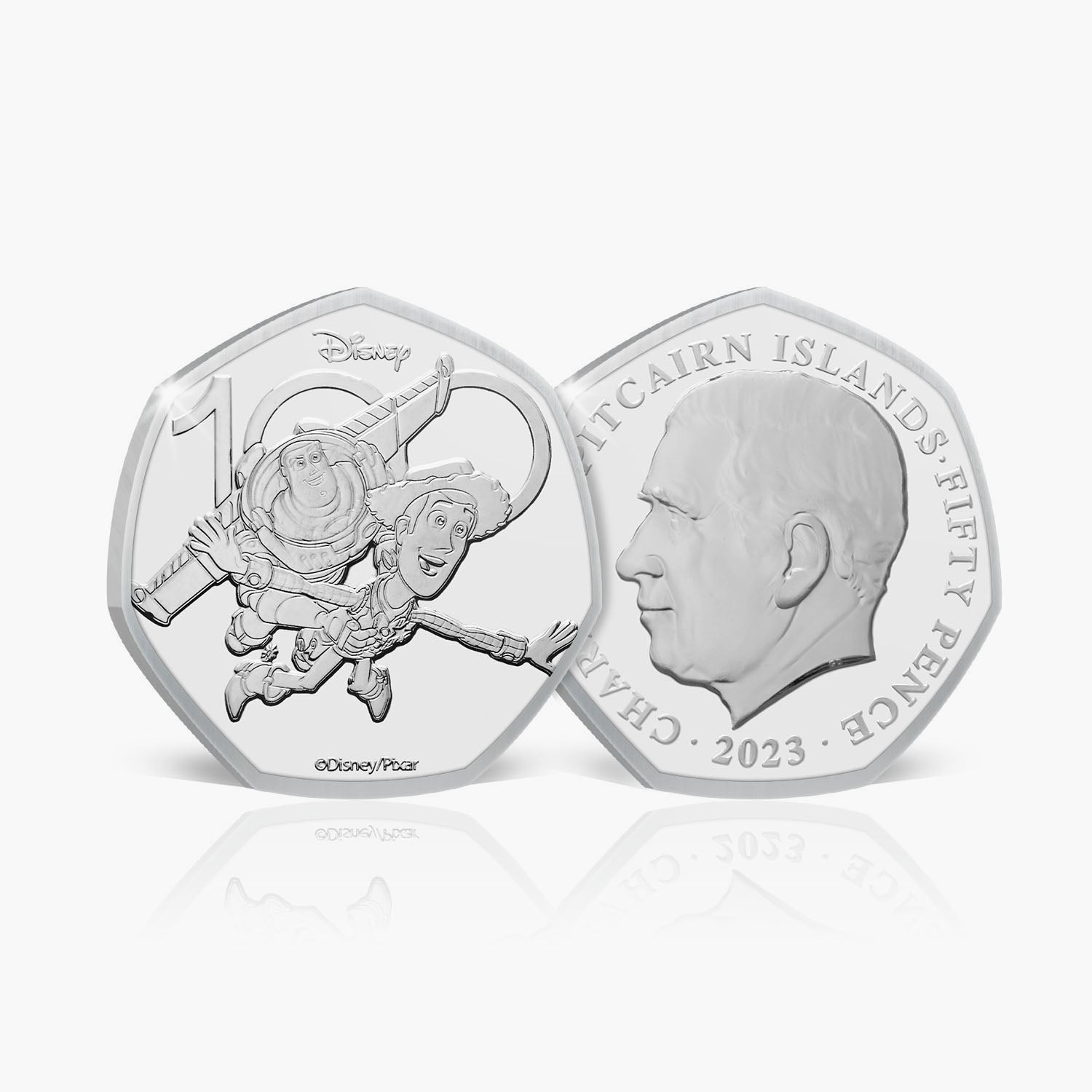 The Official Disney 100th Anniversary Woody & Buzz 50p Coin