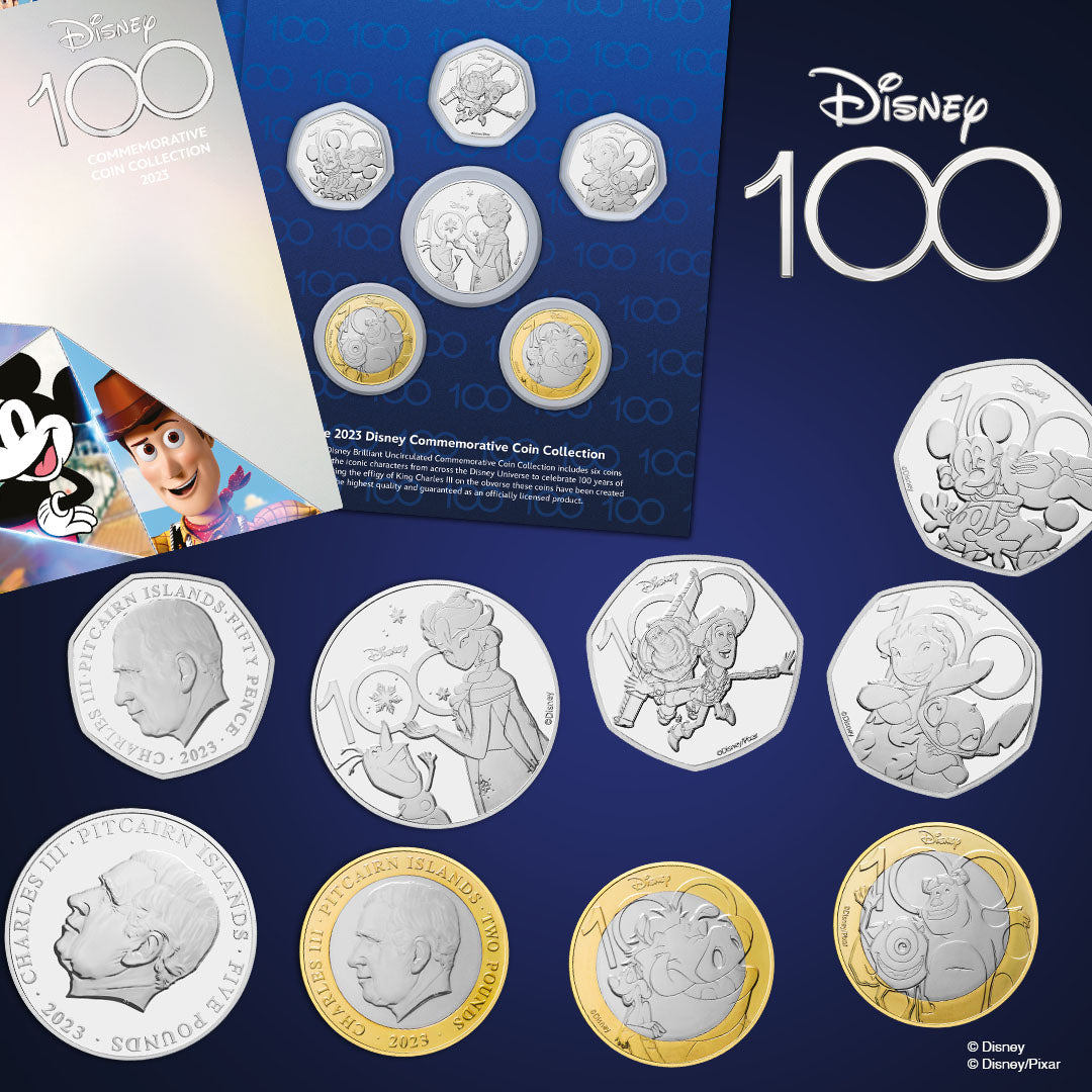 Disney 100th Anniversary Mickey & Minnie 50p