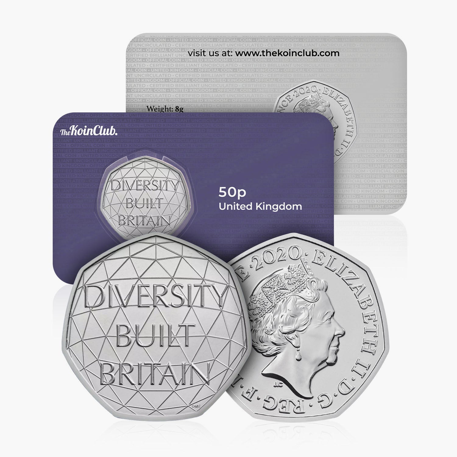 2020 Circulated Diversity Built Britain 50p Coin