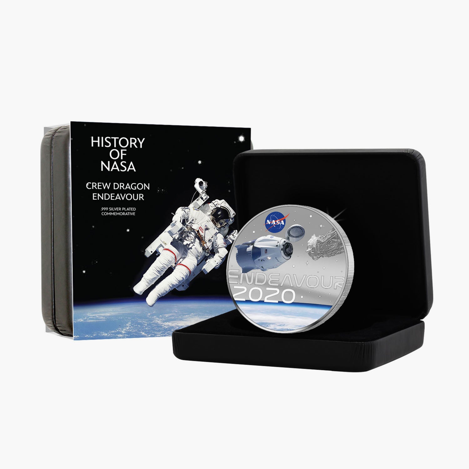 NASA 2023 Endeavour 50mm Silver-plated Coin