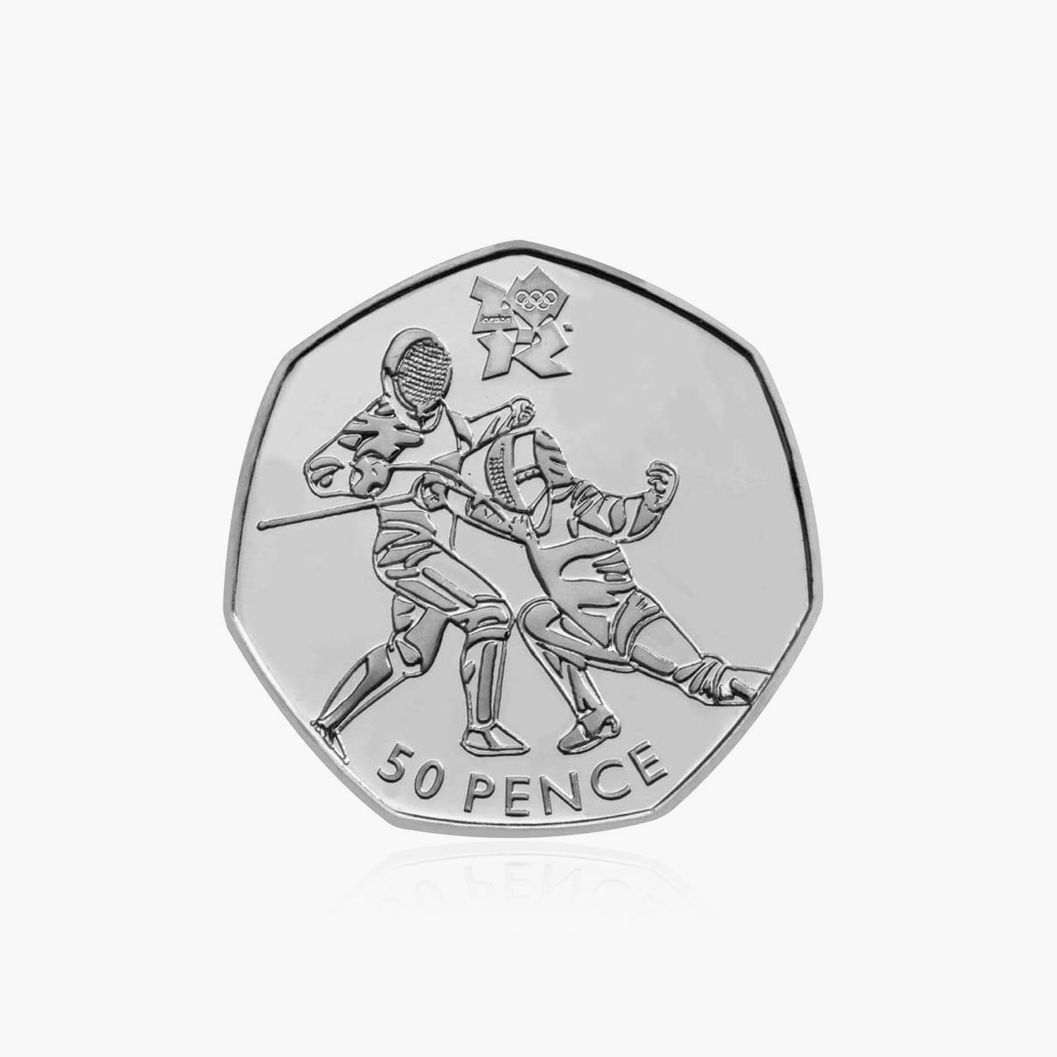 2011 Circulated Olympics - Fencing 50p Coin