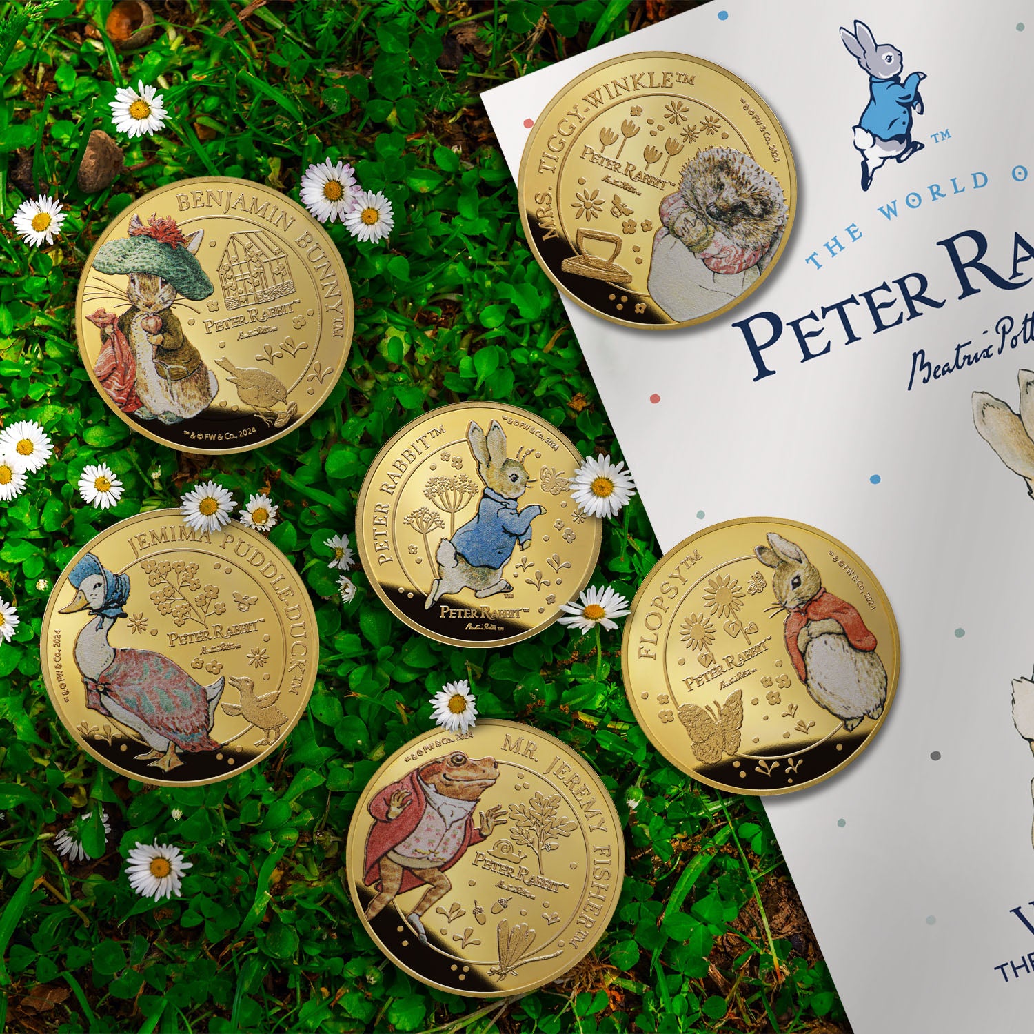 Whiskers and Tales Peter Rabbit Complete 2025 Coin Collection