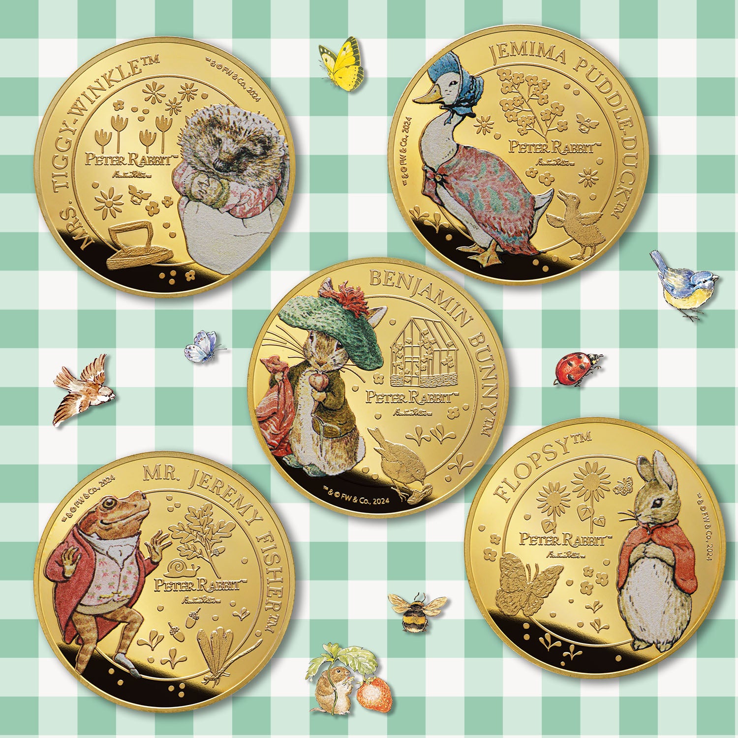 2025 Whiskers and Tales Peter Rabbit Coin Collection