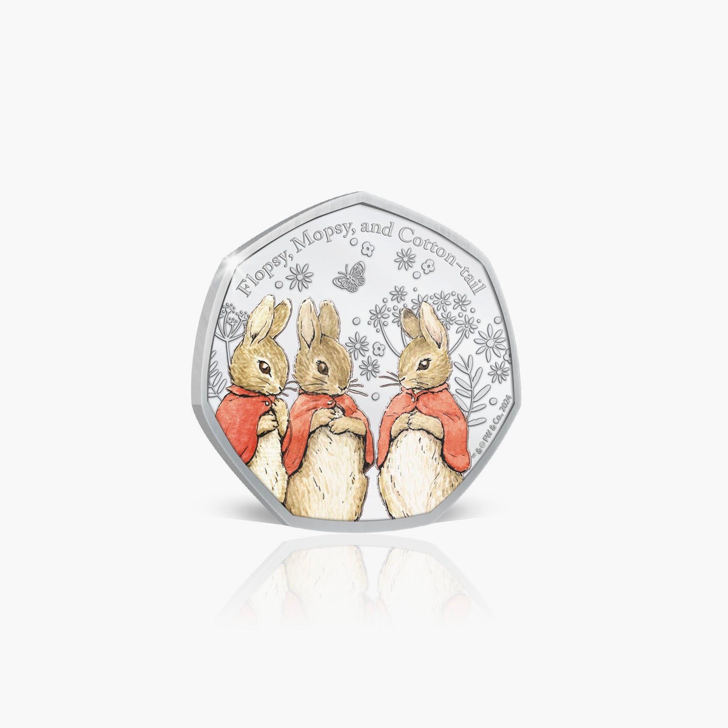 The 2024 World of Peter Rabbit Flopsy, Mopsy and Cottontail Coin