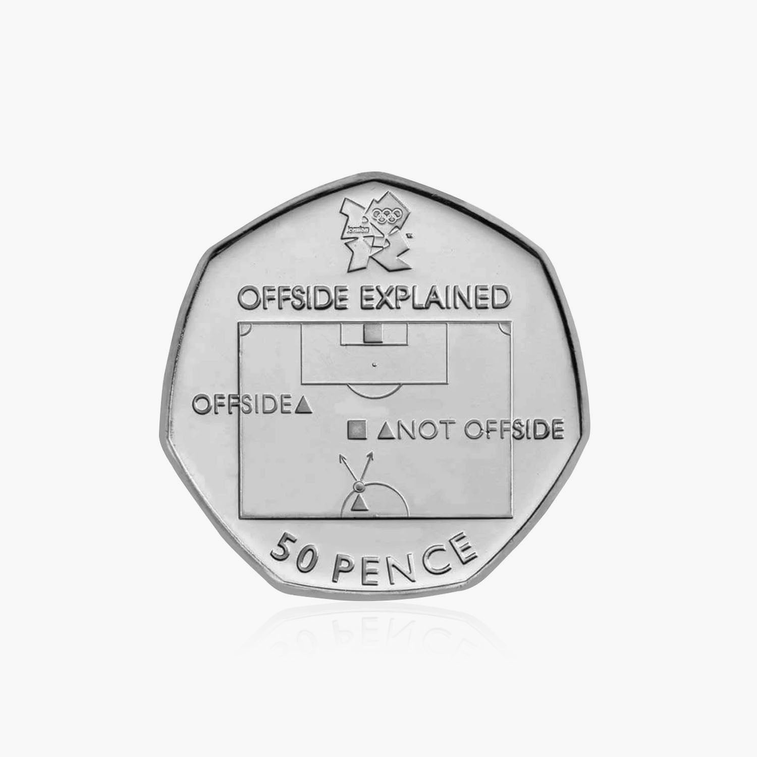 2011 Circulated Olympics - Football 50p Coin