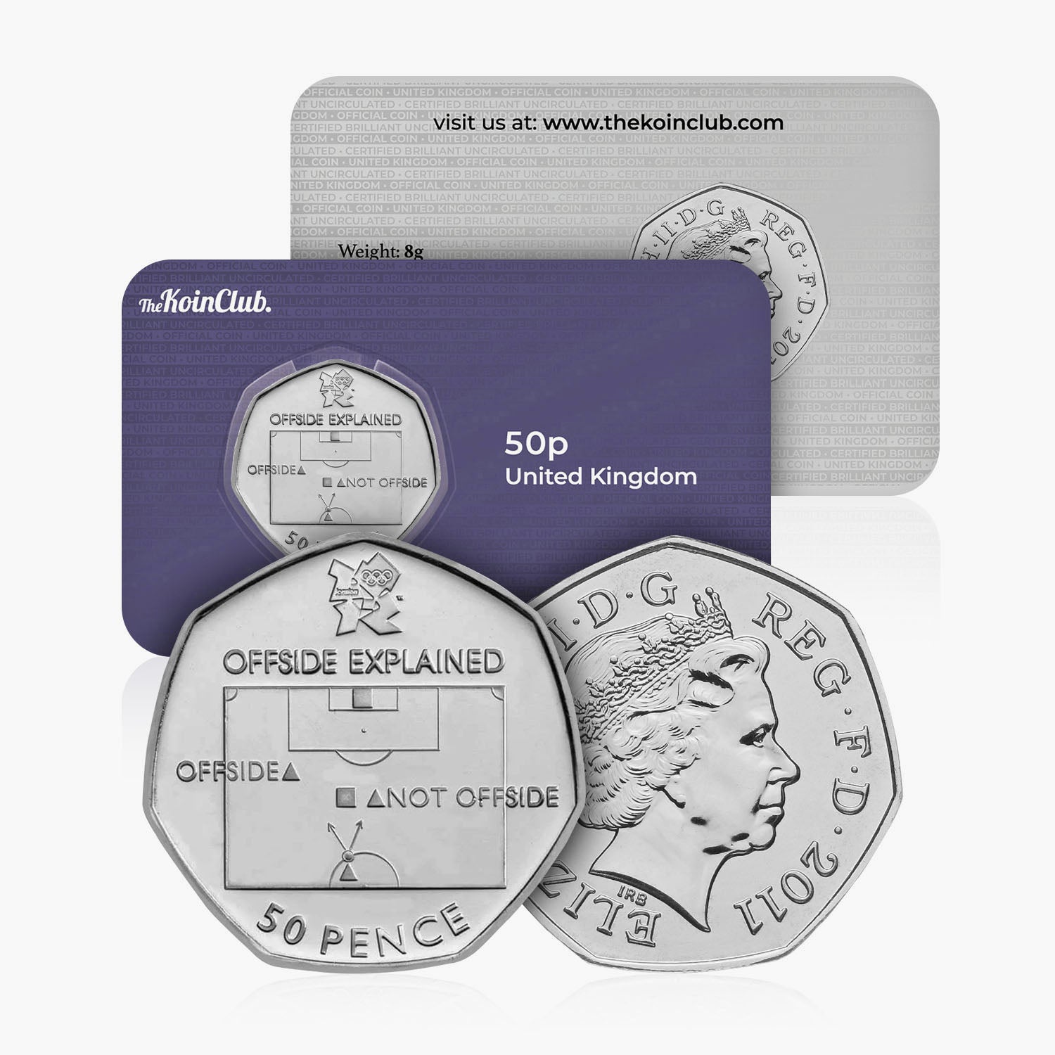 2011 Circulated Olympics - Football 50p Coin