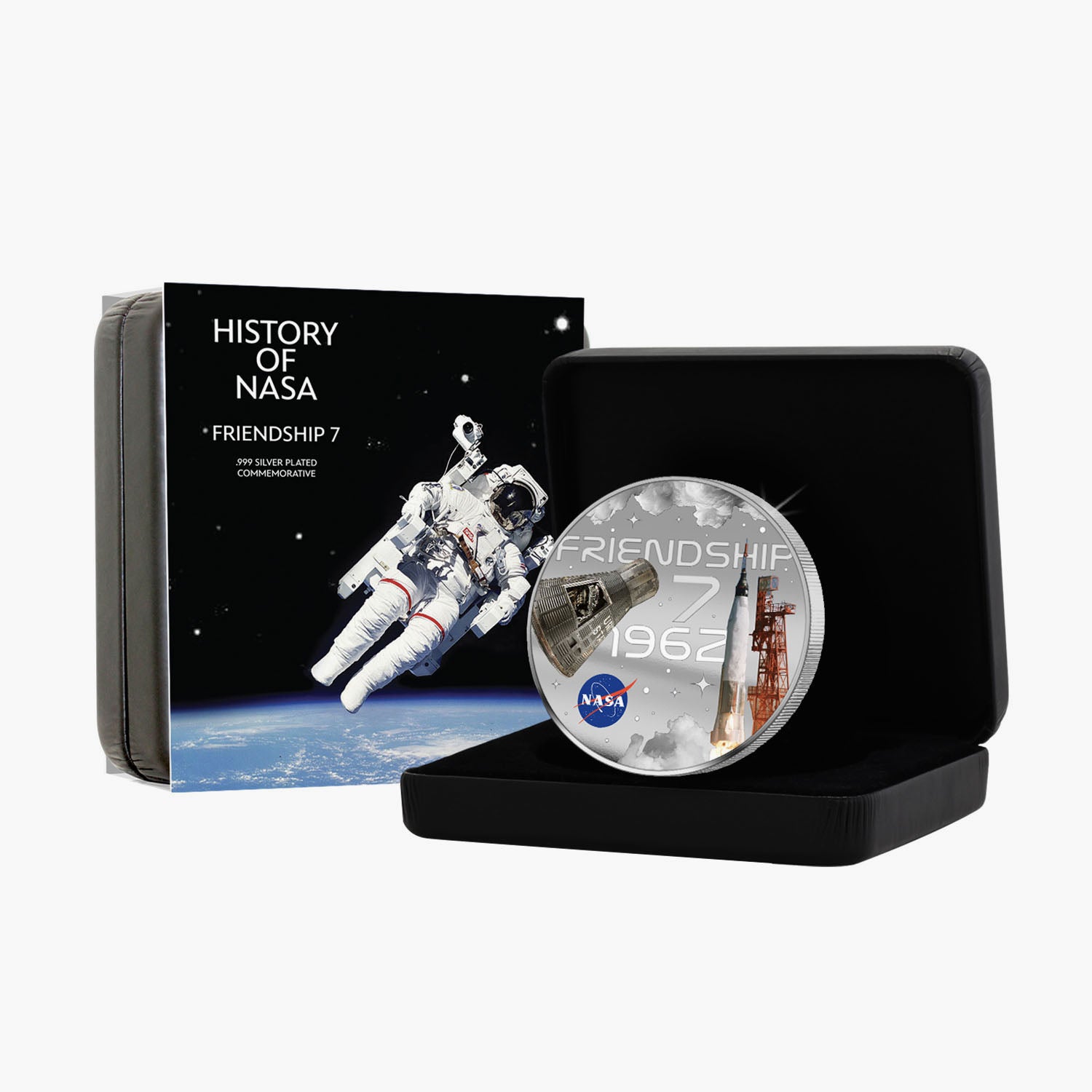 NASA 2023 Friendship 50mm Silver-plated Coin