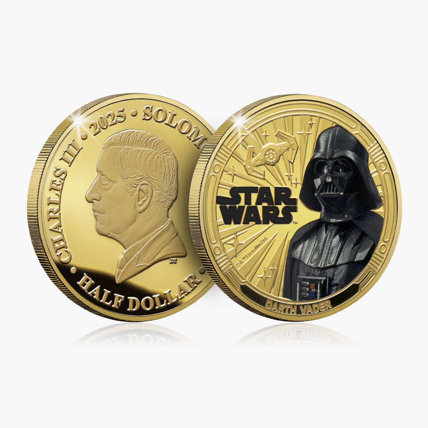 2025 A Galaxy of Adventures Star Wars 24 Carat Gold Plated Coin