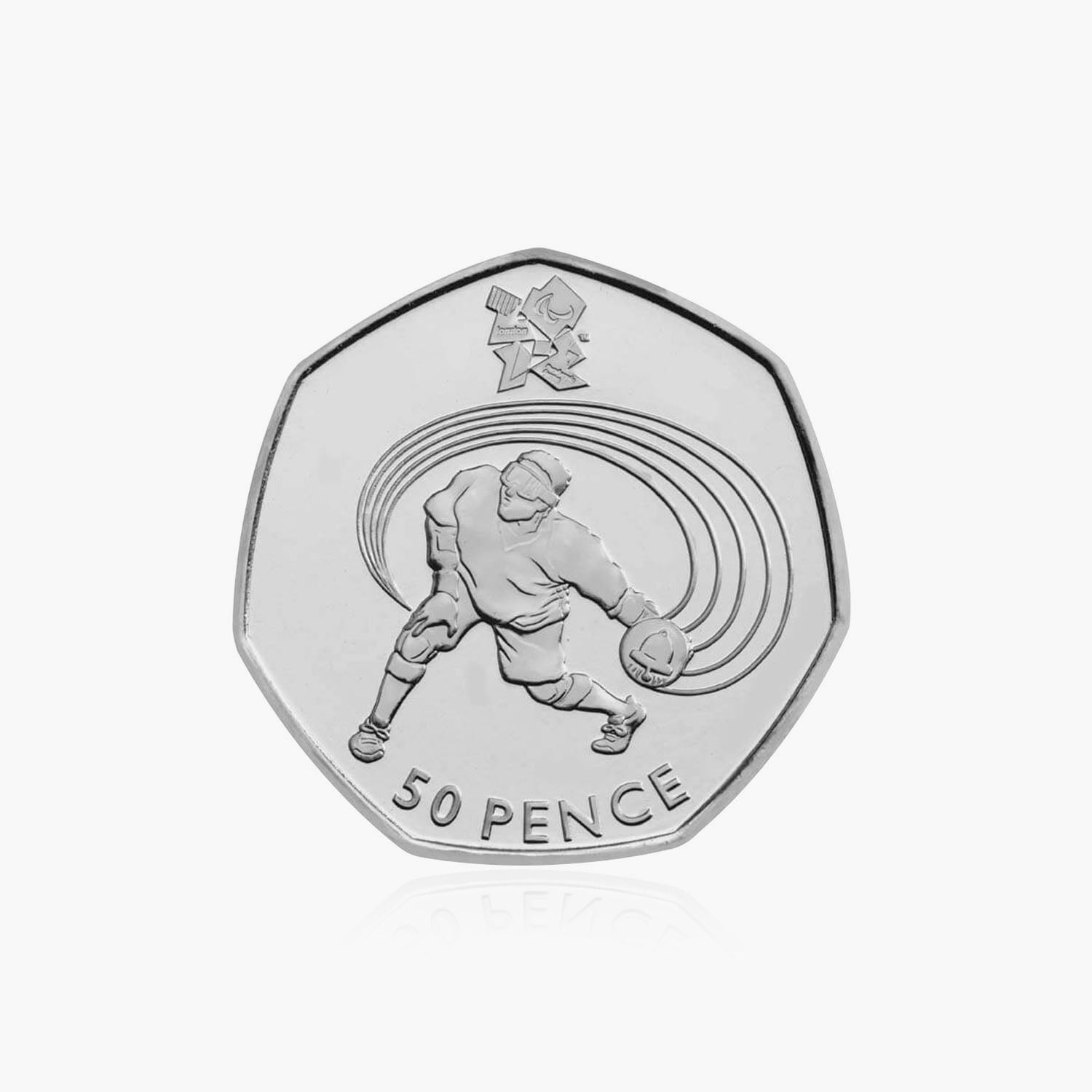 2011 Circulated Olympics - Goalball 50p Coin