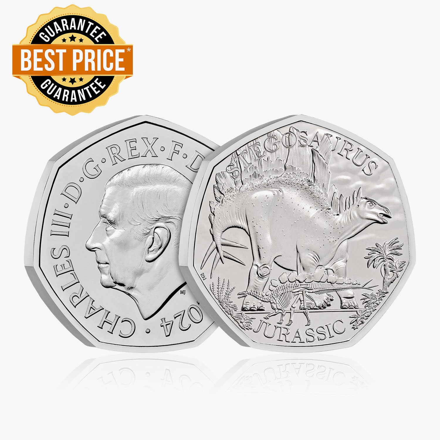 عينات مميزة - ستيجوسورس 2024 50p BU Coin