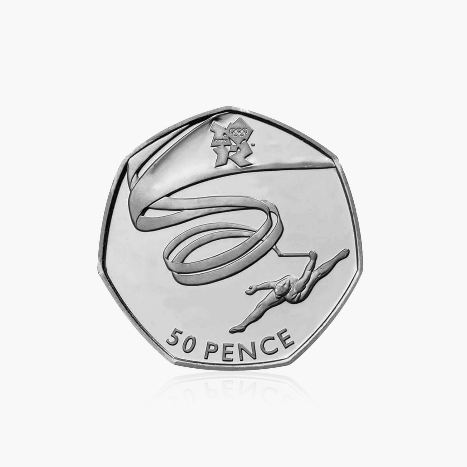 2011 Circulated Olympics - Gymnastics 50p Coin