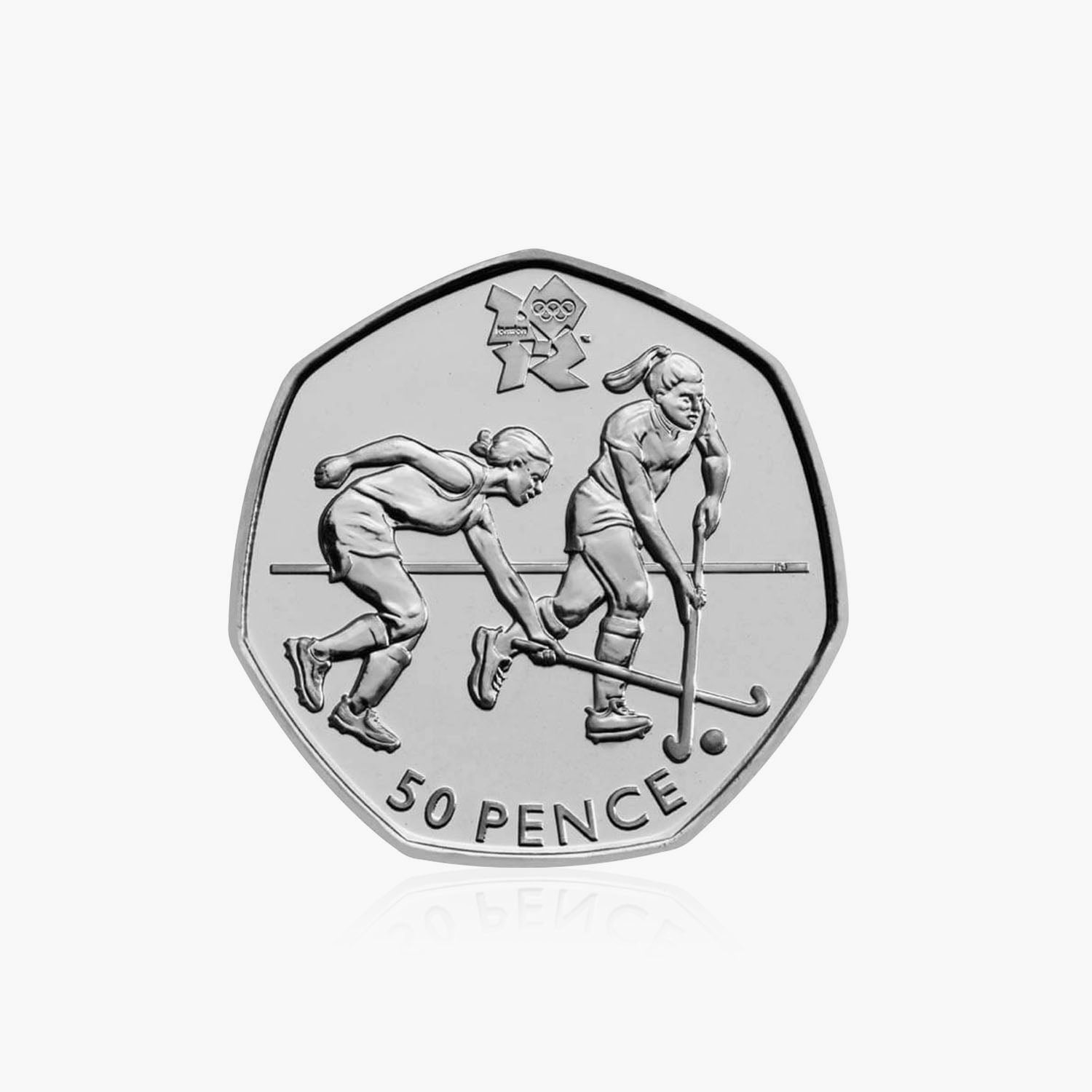 2011 Circulated Olympics - Hockey 50p Coin