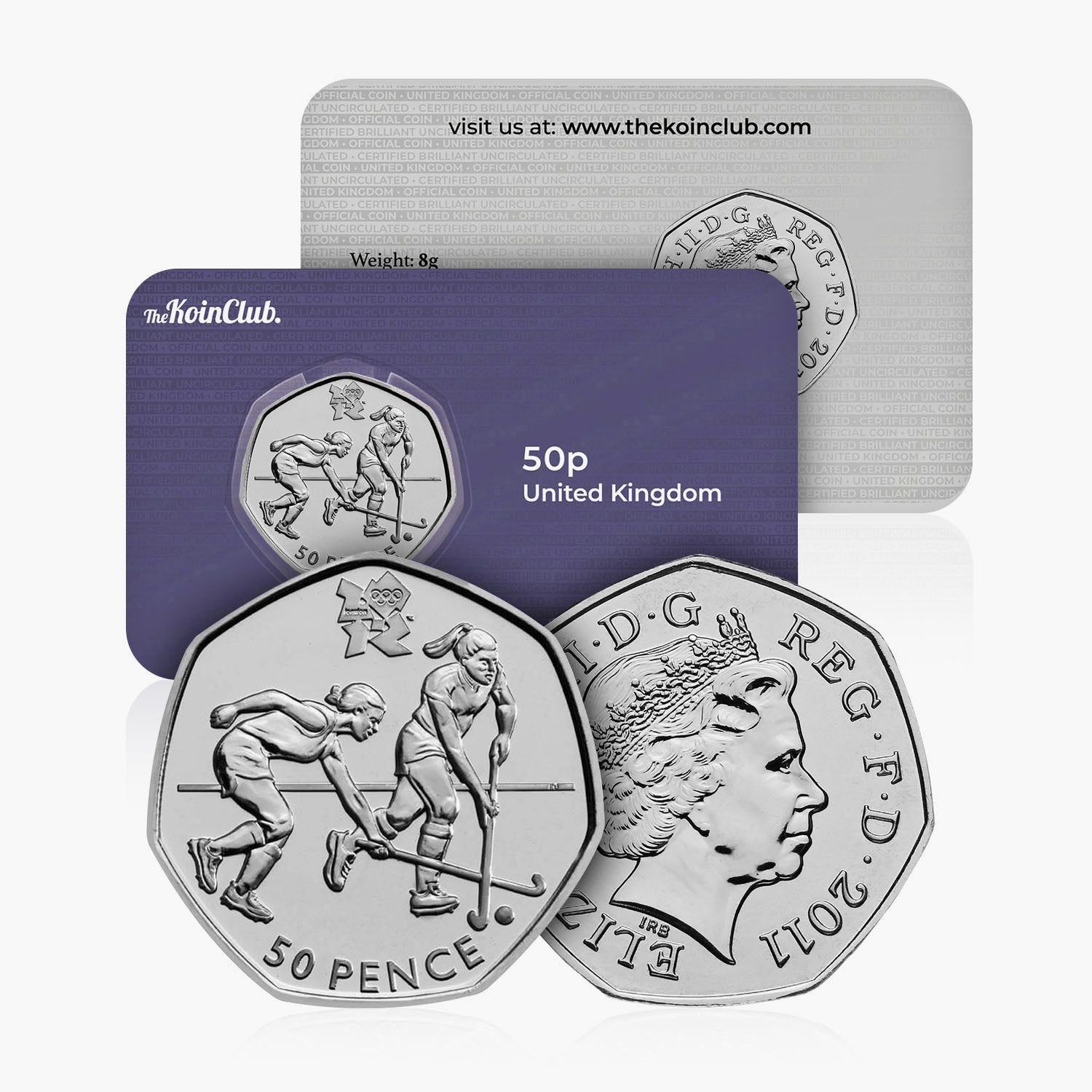 2011 Circulated Olympics - Hockey 50p Coin