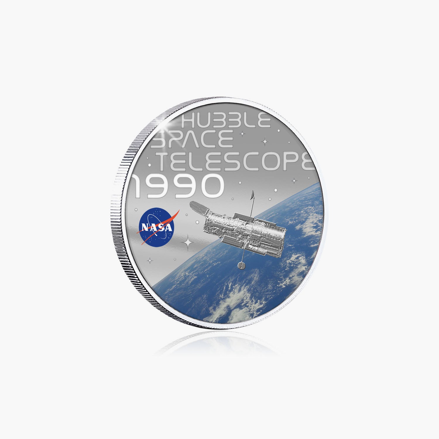 NASA 2023 Hubble Space Telescope 50mm Silver-plated Coin