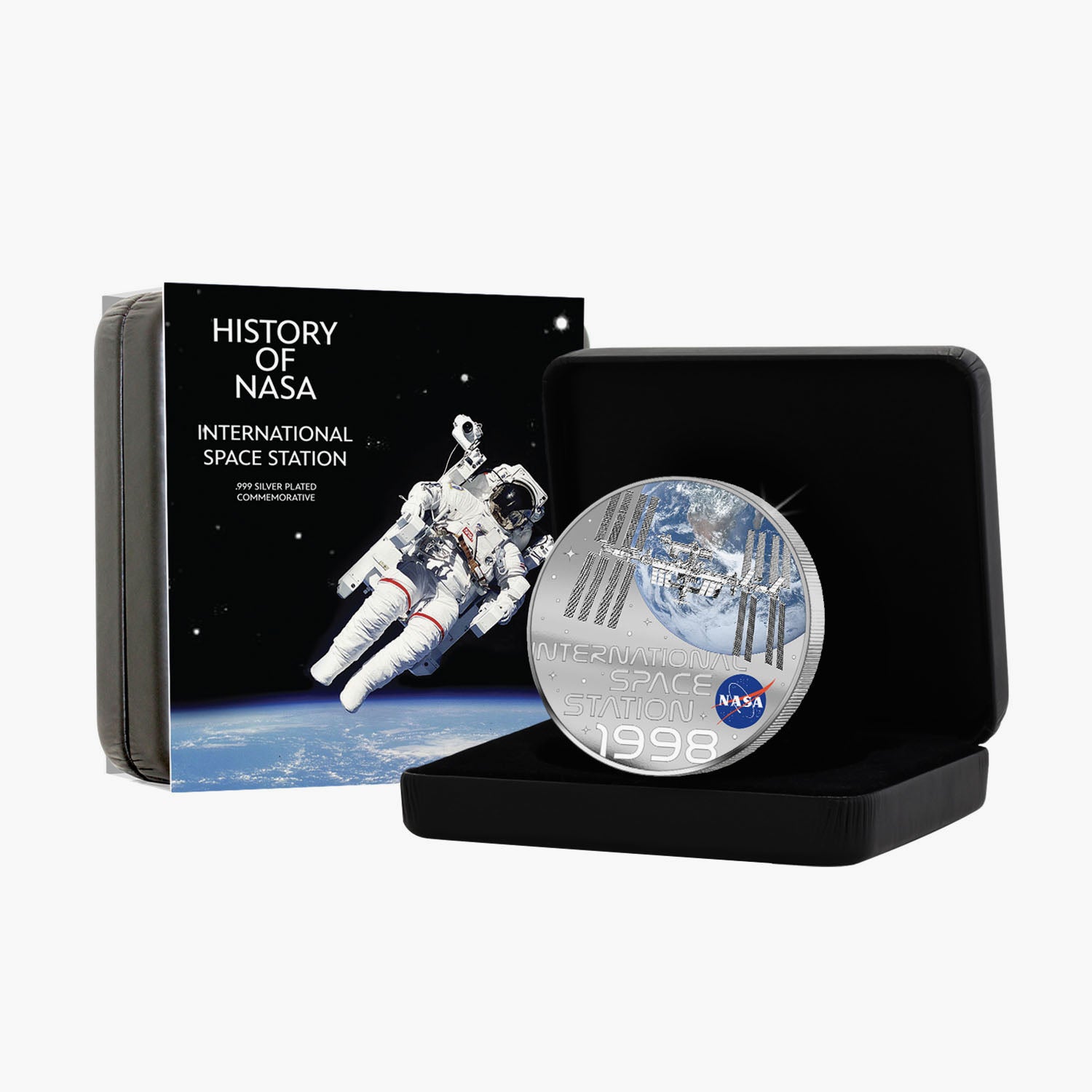 NASA 2023 International Space Station 50mm Silver-plated 2023 Coin