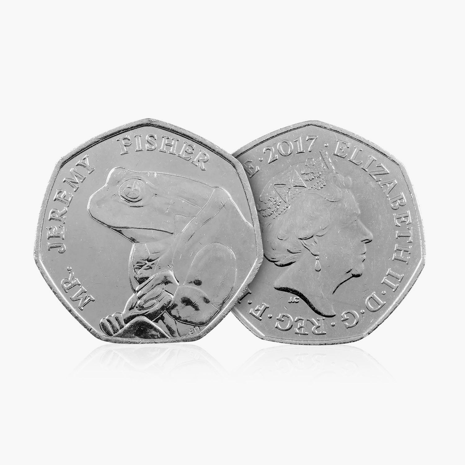 2017 Circulated Beatrix Potter series - Jeremy Fisher 50p Coin