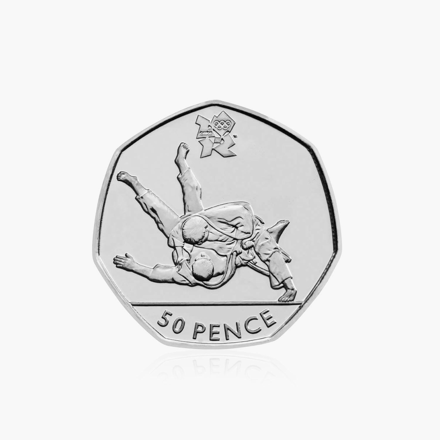 2011 Circulated Olympics - Judo 50p Coin