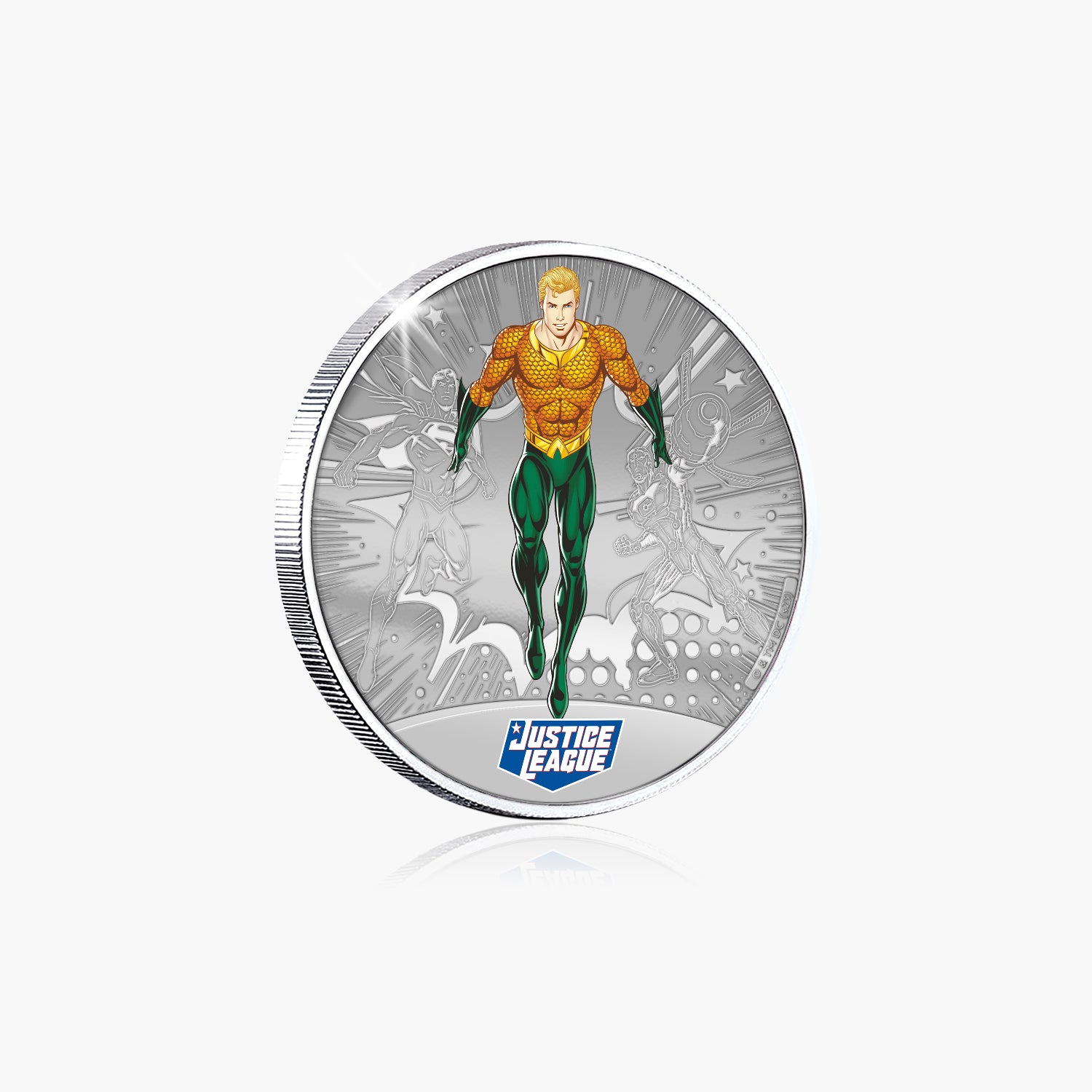 Justice League - Aquaman Silver Plated Commemorative