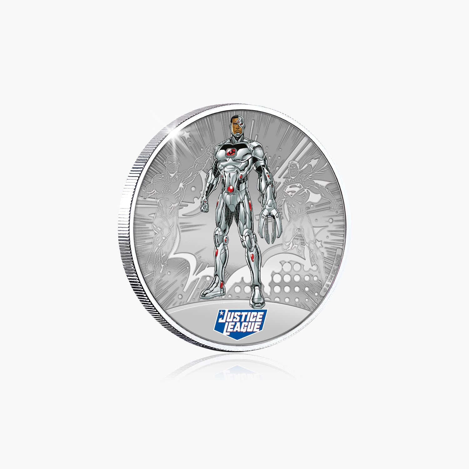 Justice League - Cyborg Silver Plated Commemorative