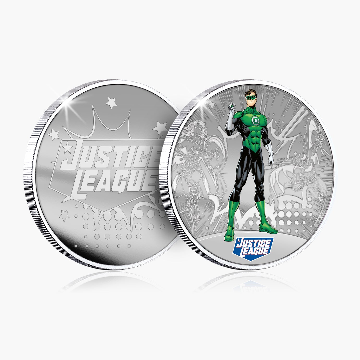 Justice League - Green Lantern Silver Plated Commemorative
