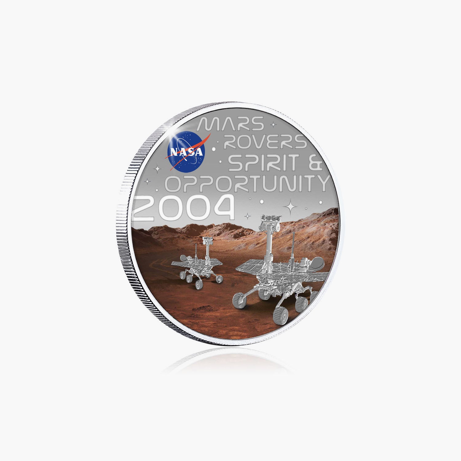 NASA 2023 Mars Rovers 50mm Silver-plated Coin