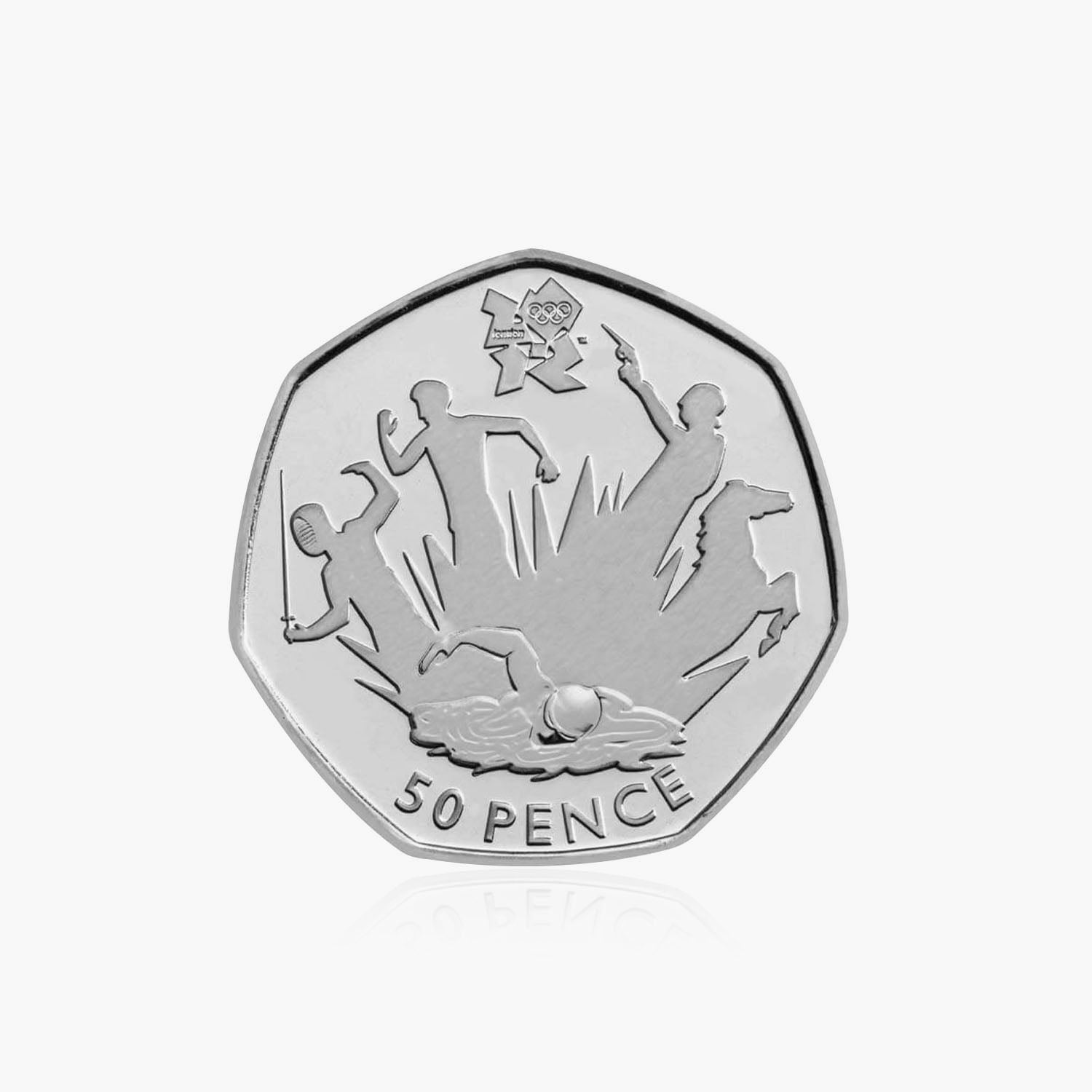 2011 Circulated Olympics - Modern Pentathlon 50p Coin