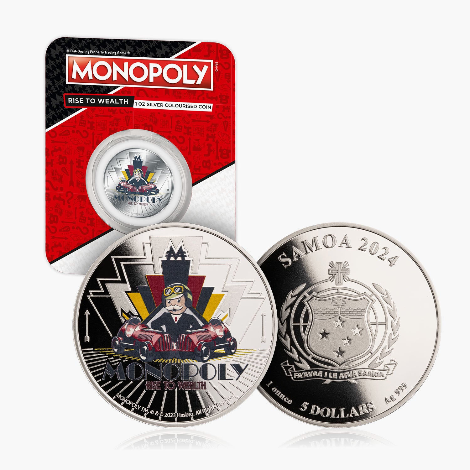Monopoly Rise To Wealth Solid Silver 1oz coin