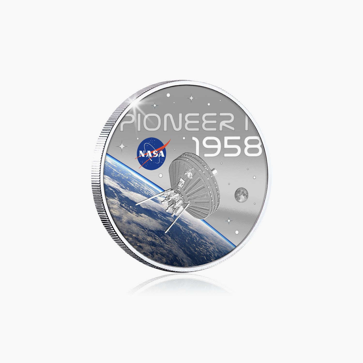 NASA 2023 Pioneer 50mm Silver-plated Coin