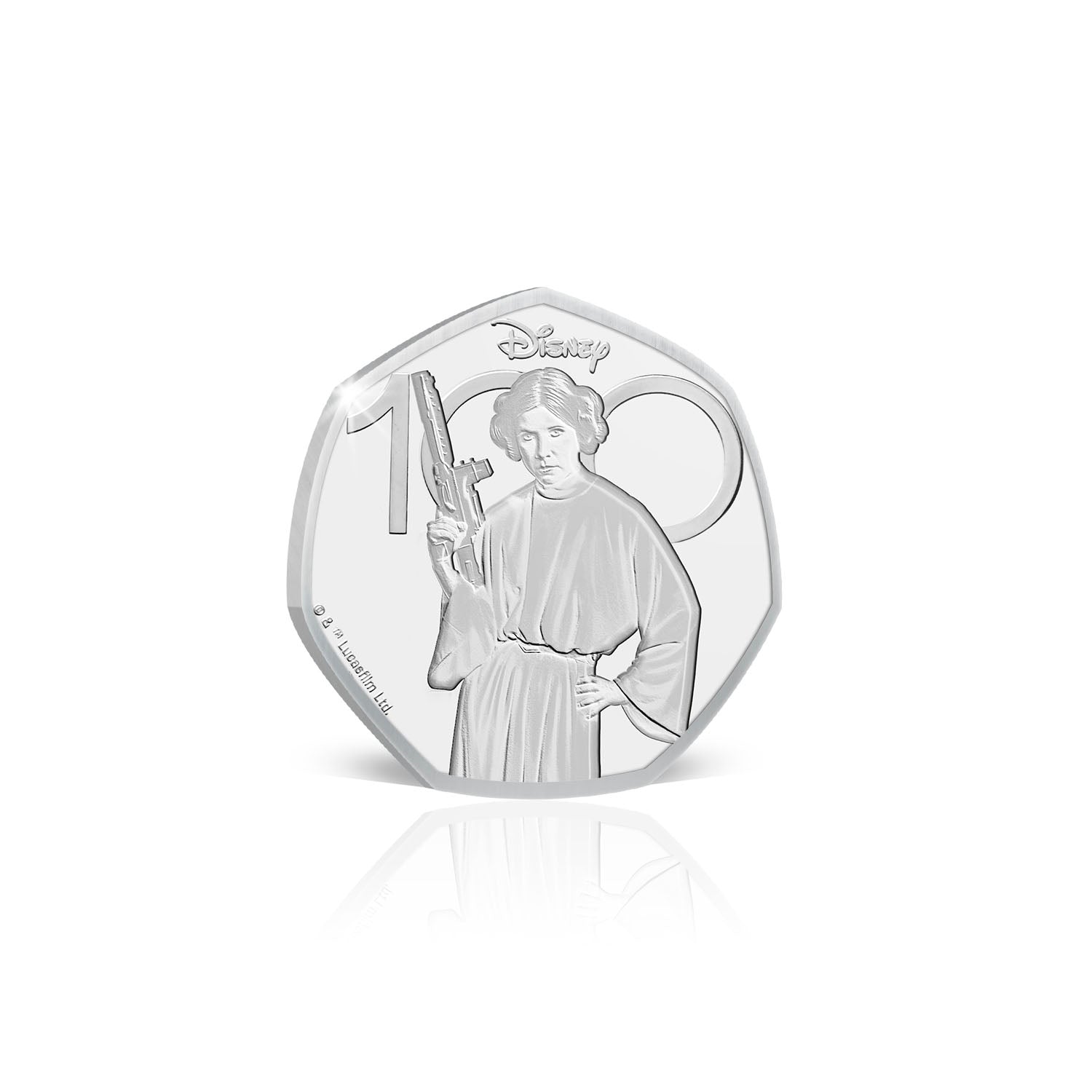 The Official Star Wars 2023 Princess Leia 50p BU Coin