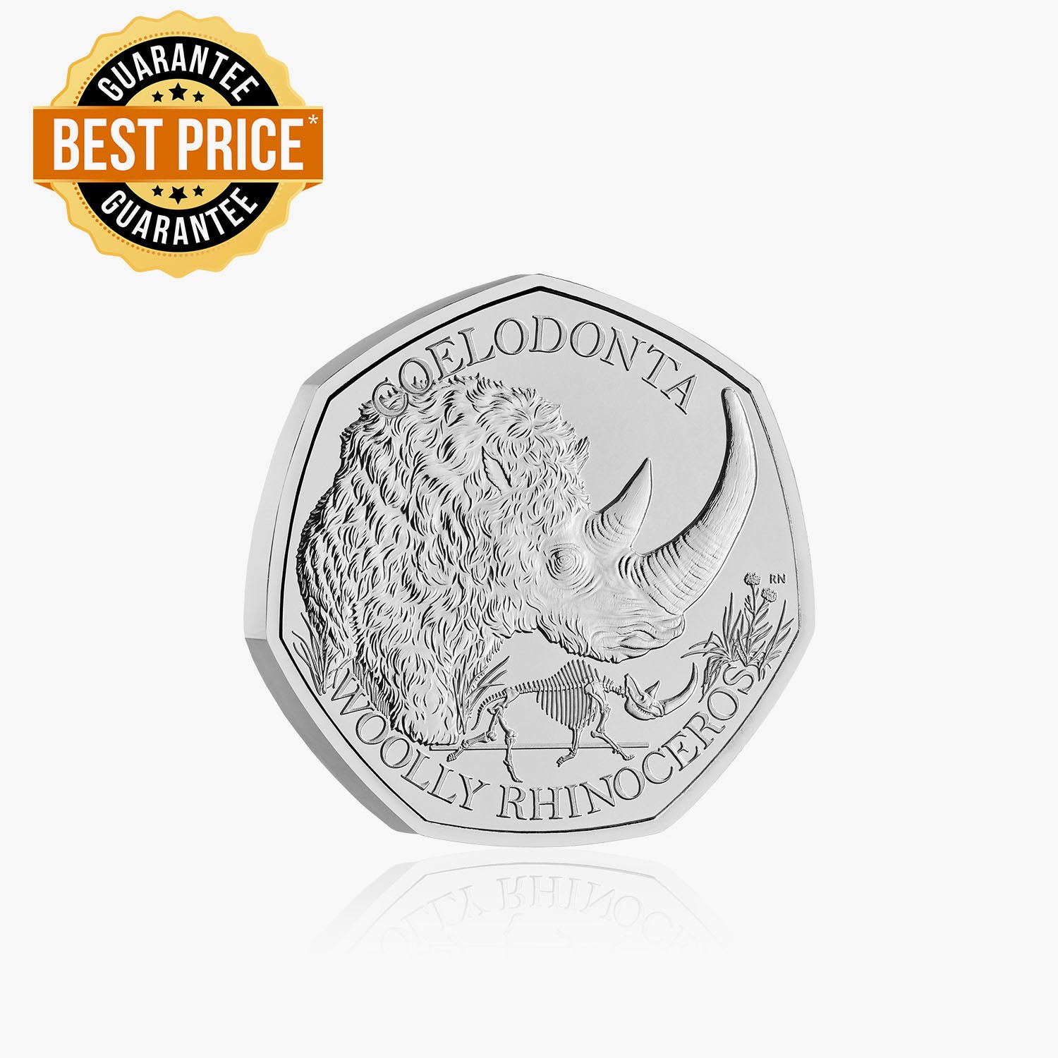 Ice Age Giants - The Woolly Rhino 2024 50p Coin