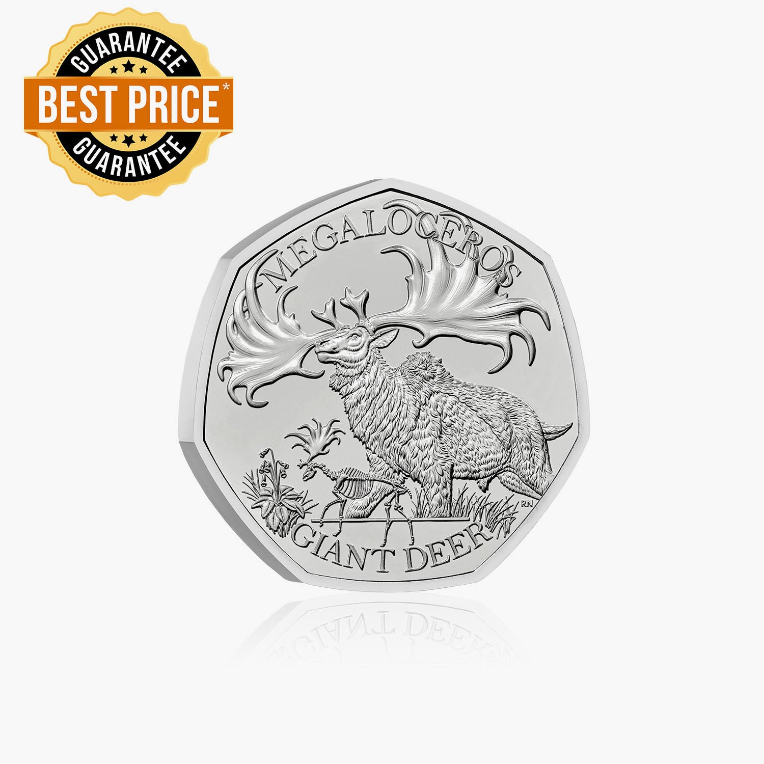 Ice Age Giants - The Giant Deer 2024 50p Coin