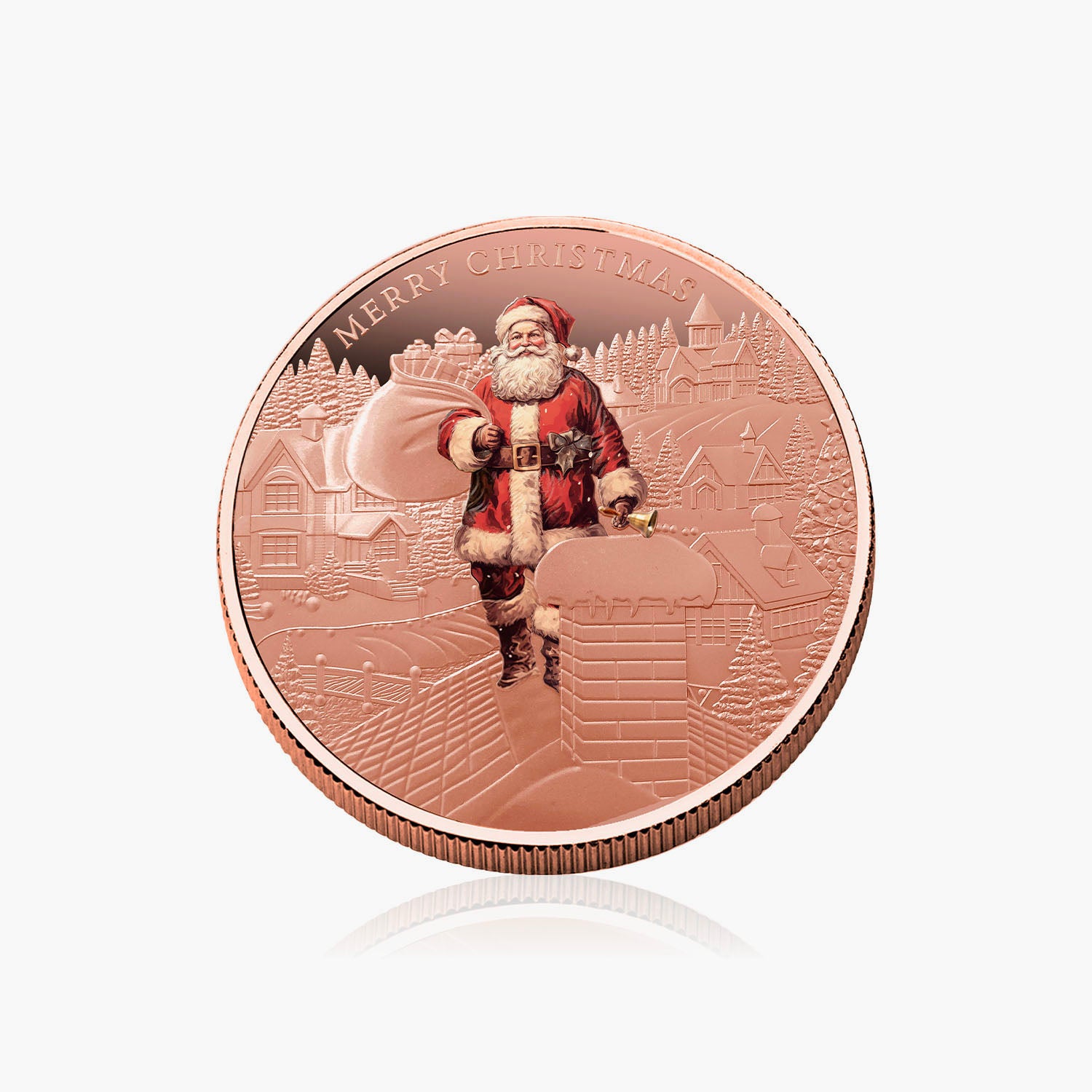 Father Christmas 2024 Coloured 5oz Copper Coin