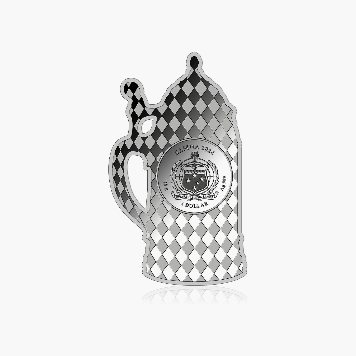 Oktoberfest Solid Silver German Beer Stein 2024 Coin