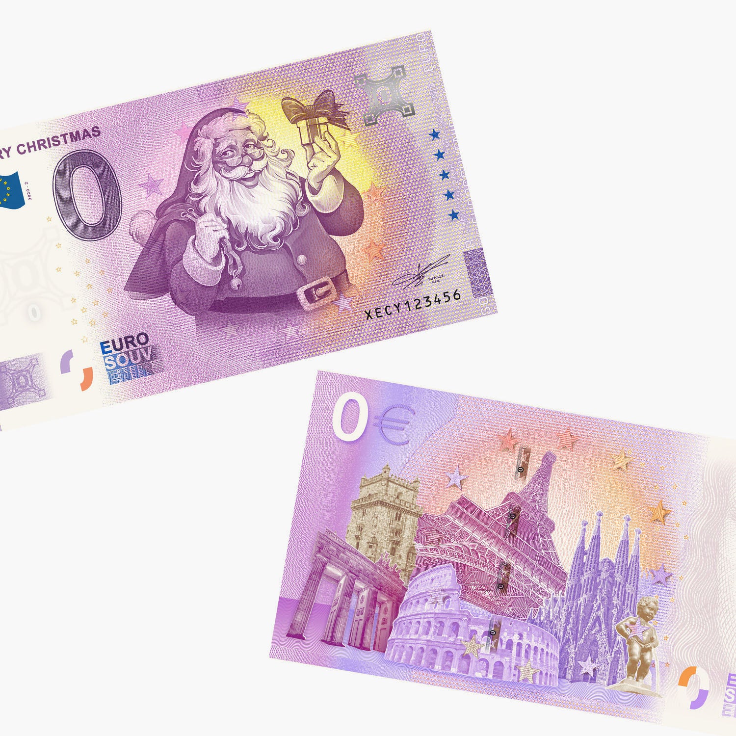 Santa Claus €0 Christmas Banknote