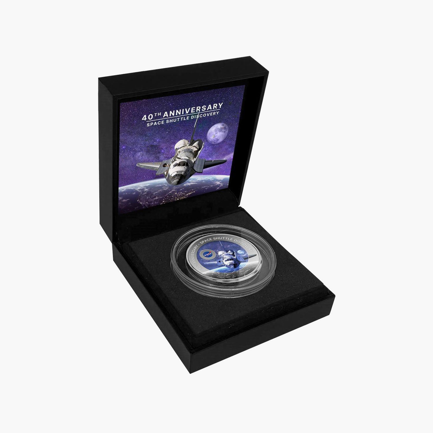 NASA Space Shuttle Discovery 40th Anniversary 2024 Solid Titanium coin