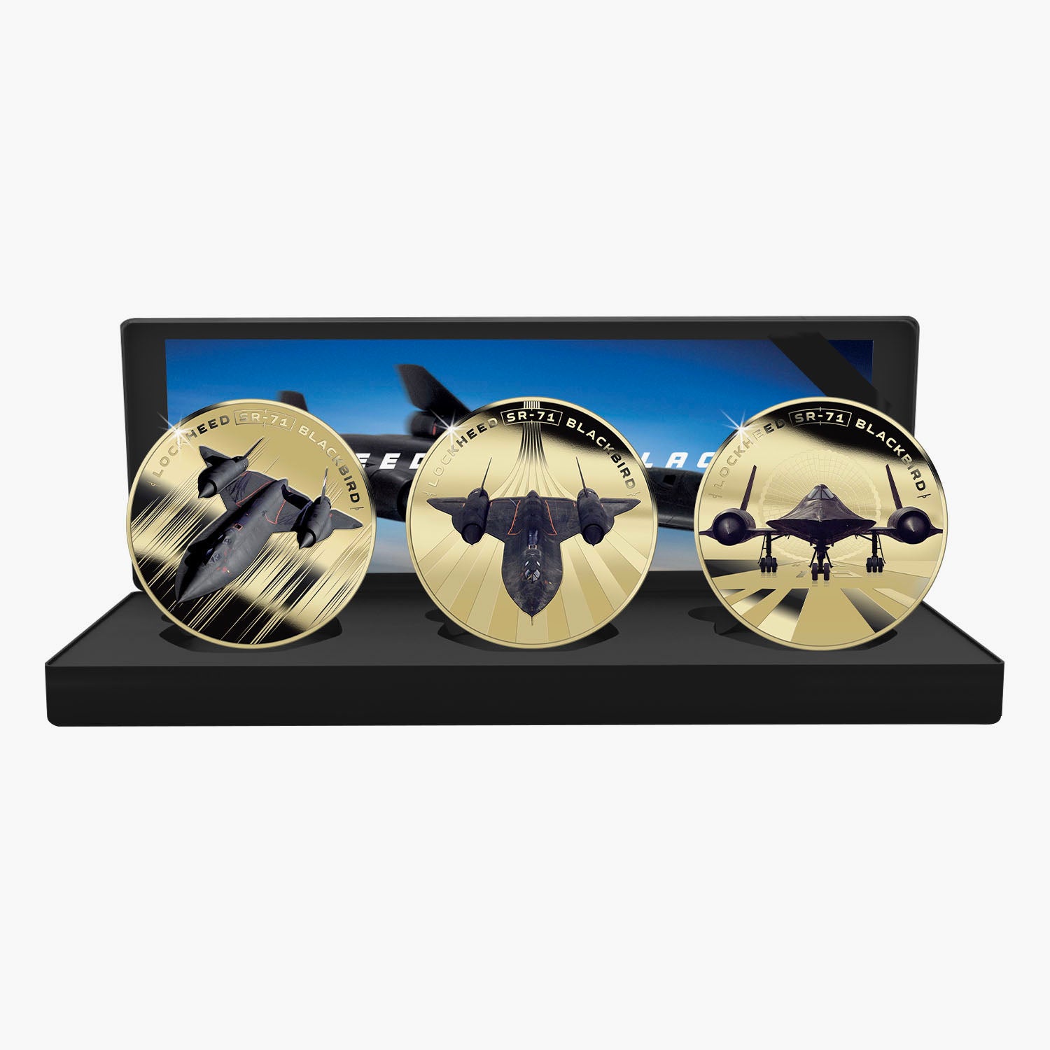 Lockheed SR-71 Blackbird 2025 60th Anniversary Gold Plated Box Set Edition