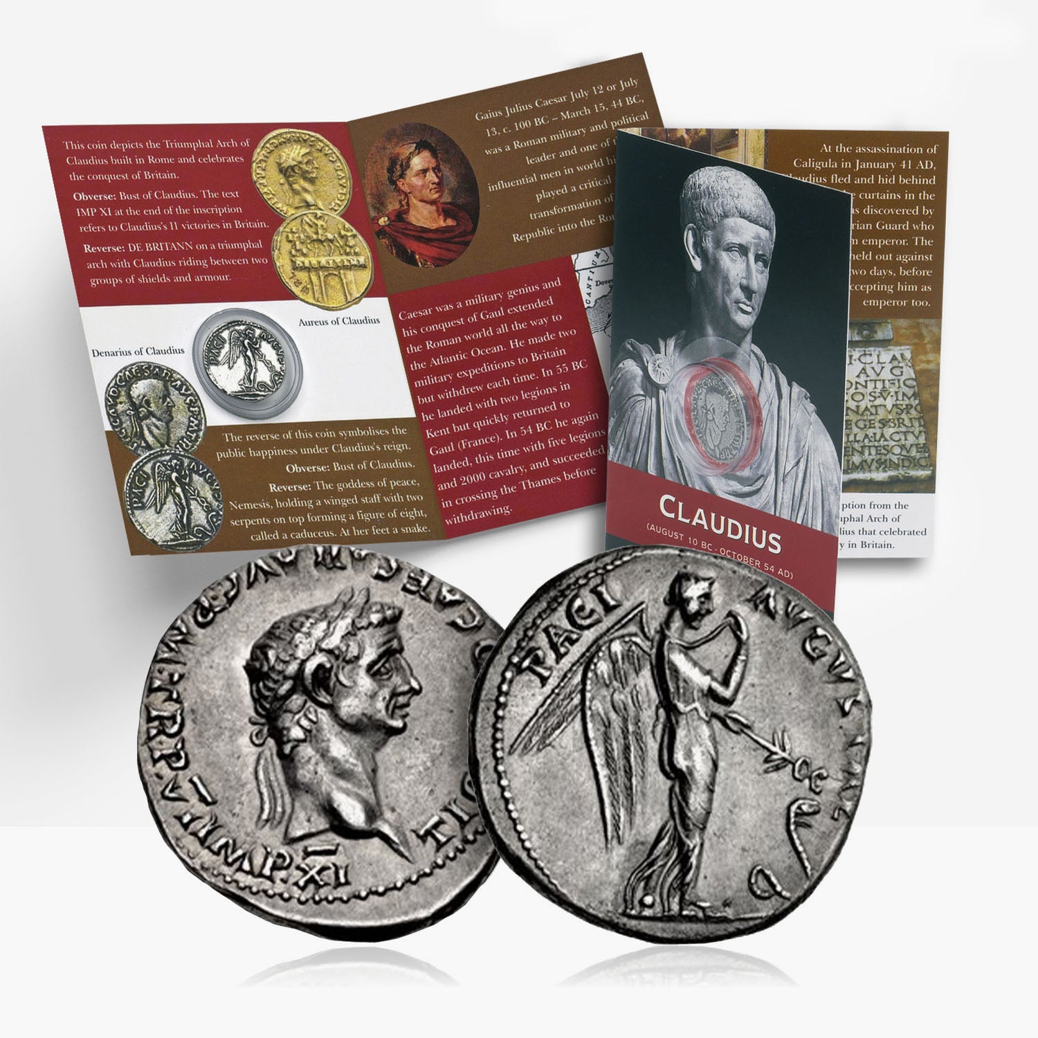 Claudius Denarius Reproduction Coin