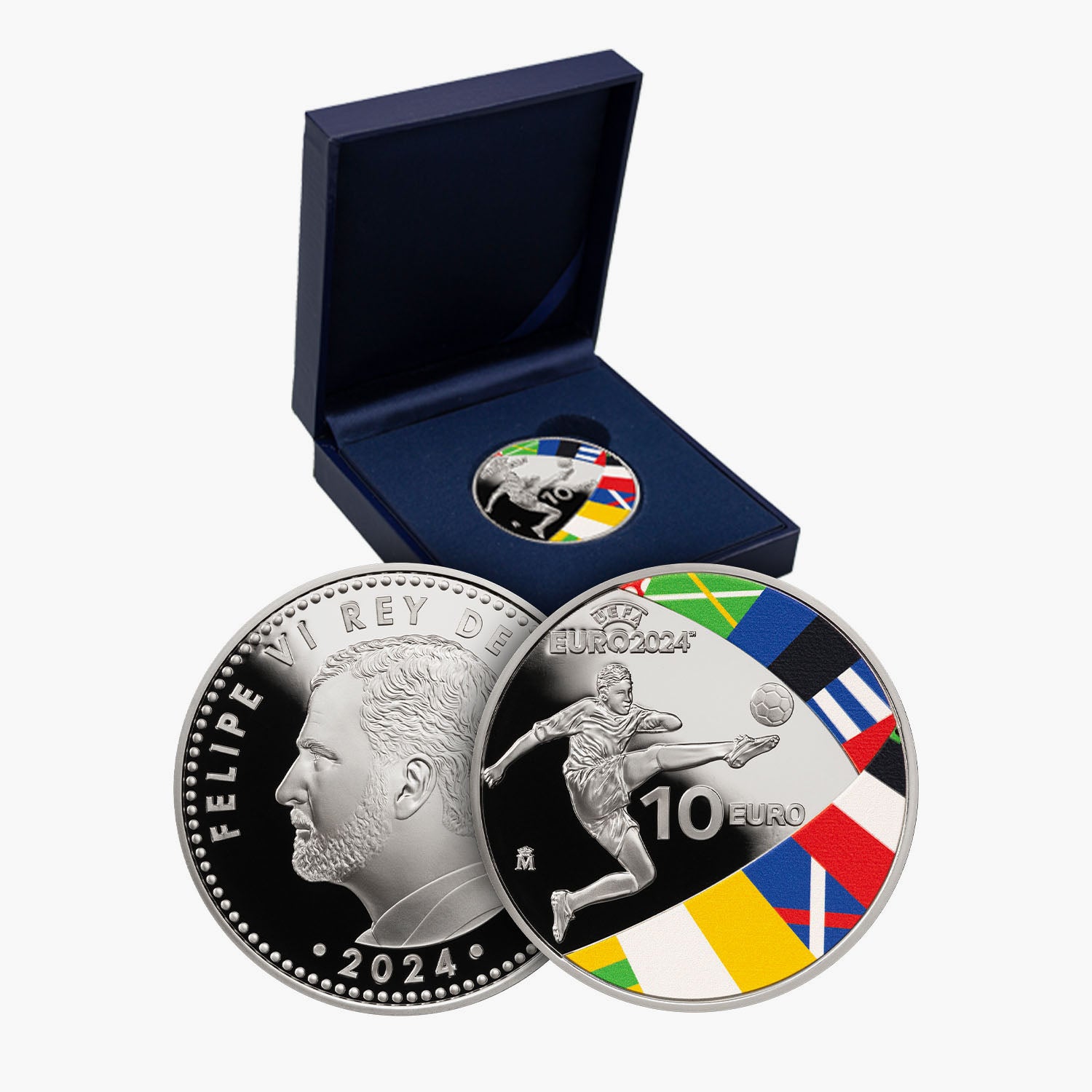 Official EURO 2024 Spain Finalists Silver Proof Coin