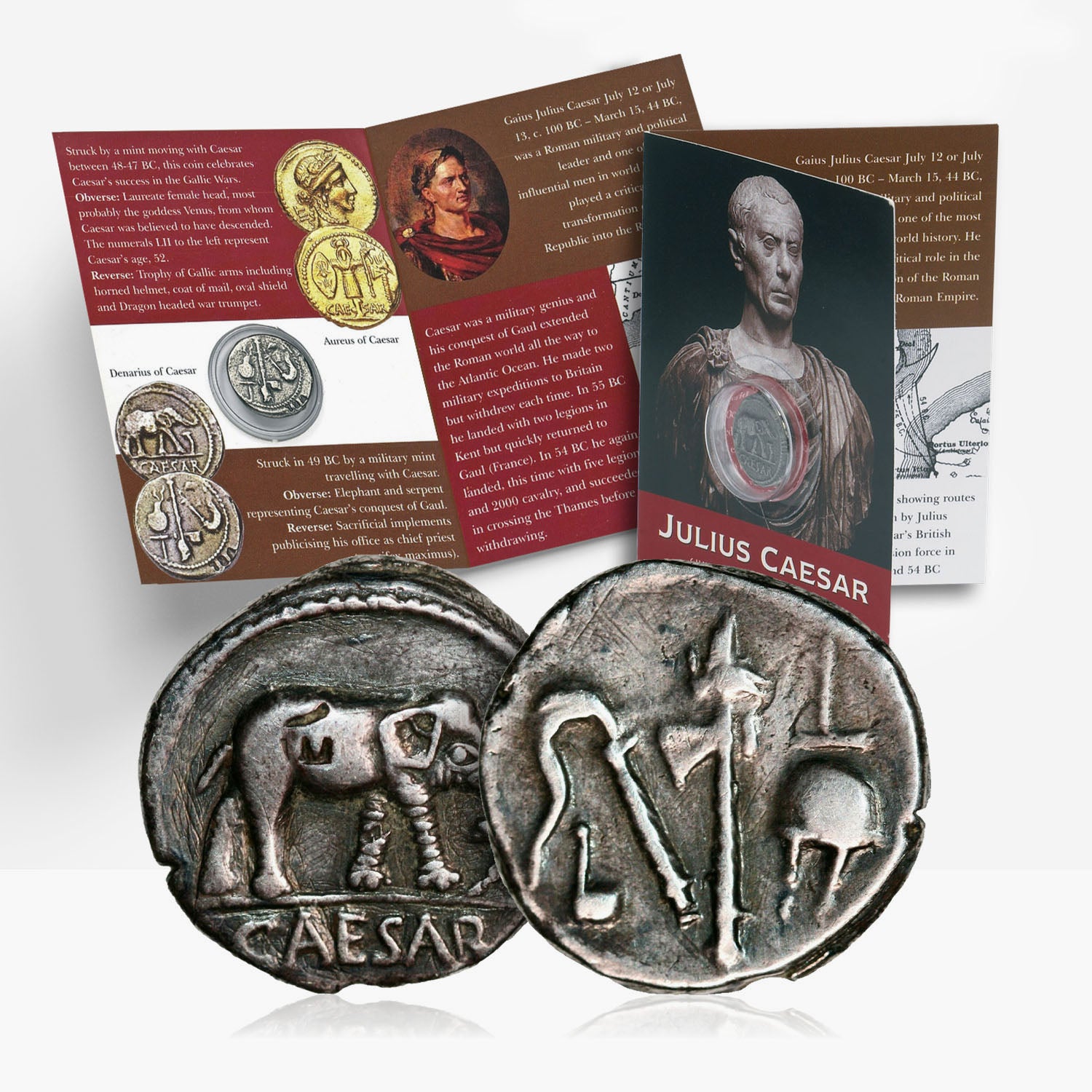 Caesar Denarius Reproduction Coin