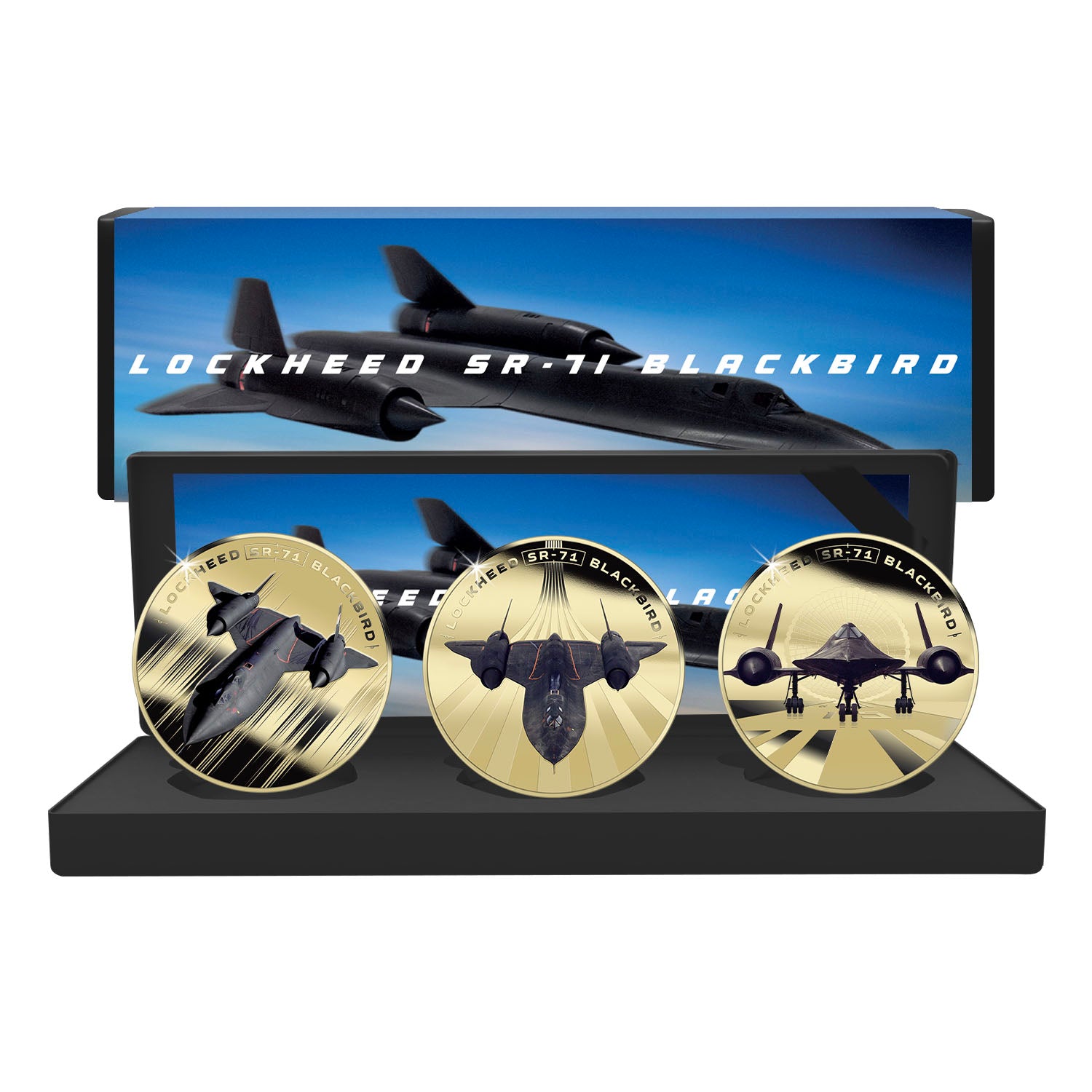 Lockheed SR-71 Blackbird 2025 60th Anniversary Gold Plated Box Set Edition