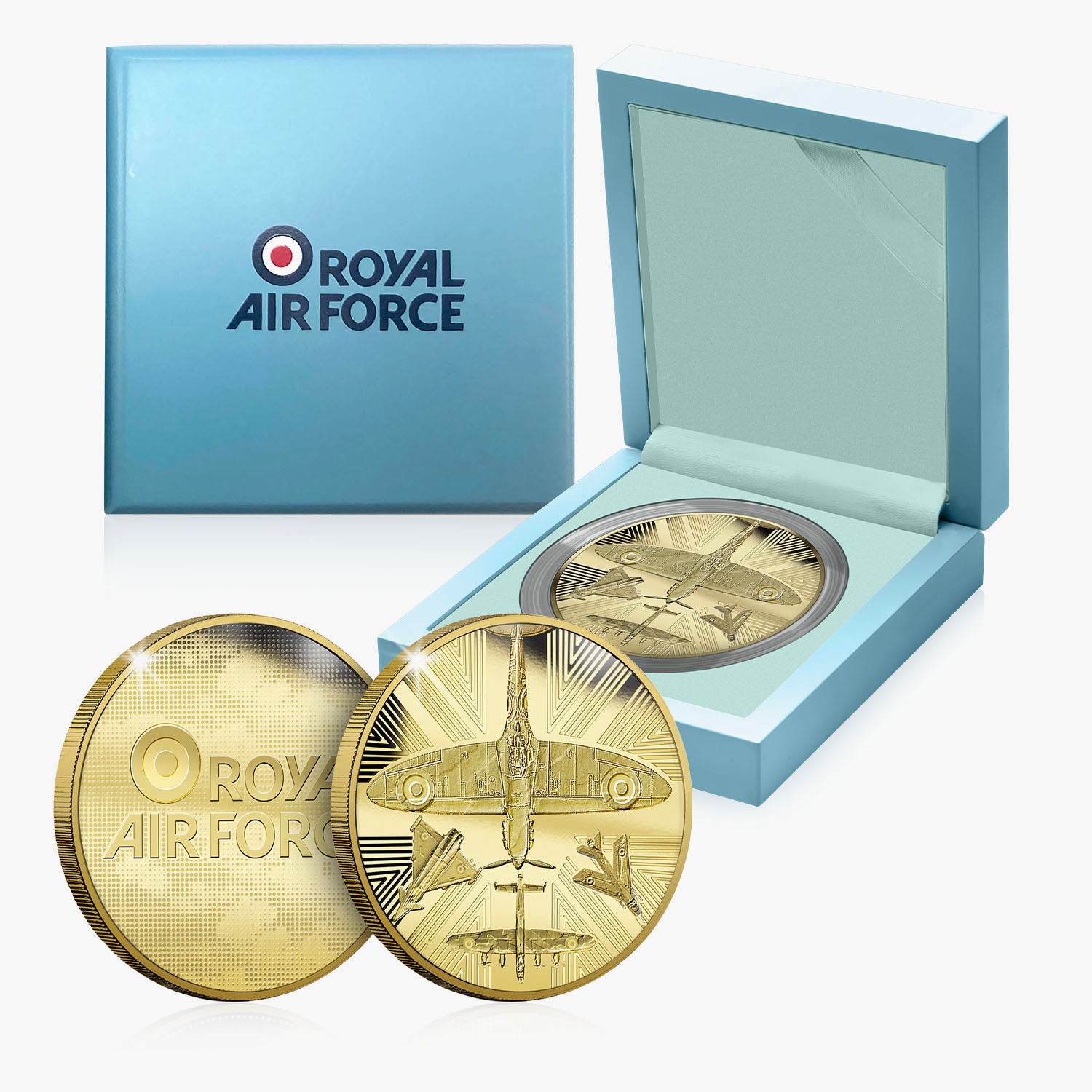 Official Royal Air Force Gold Plated Commemorative