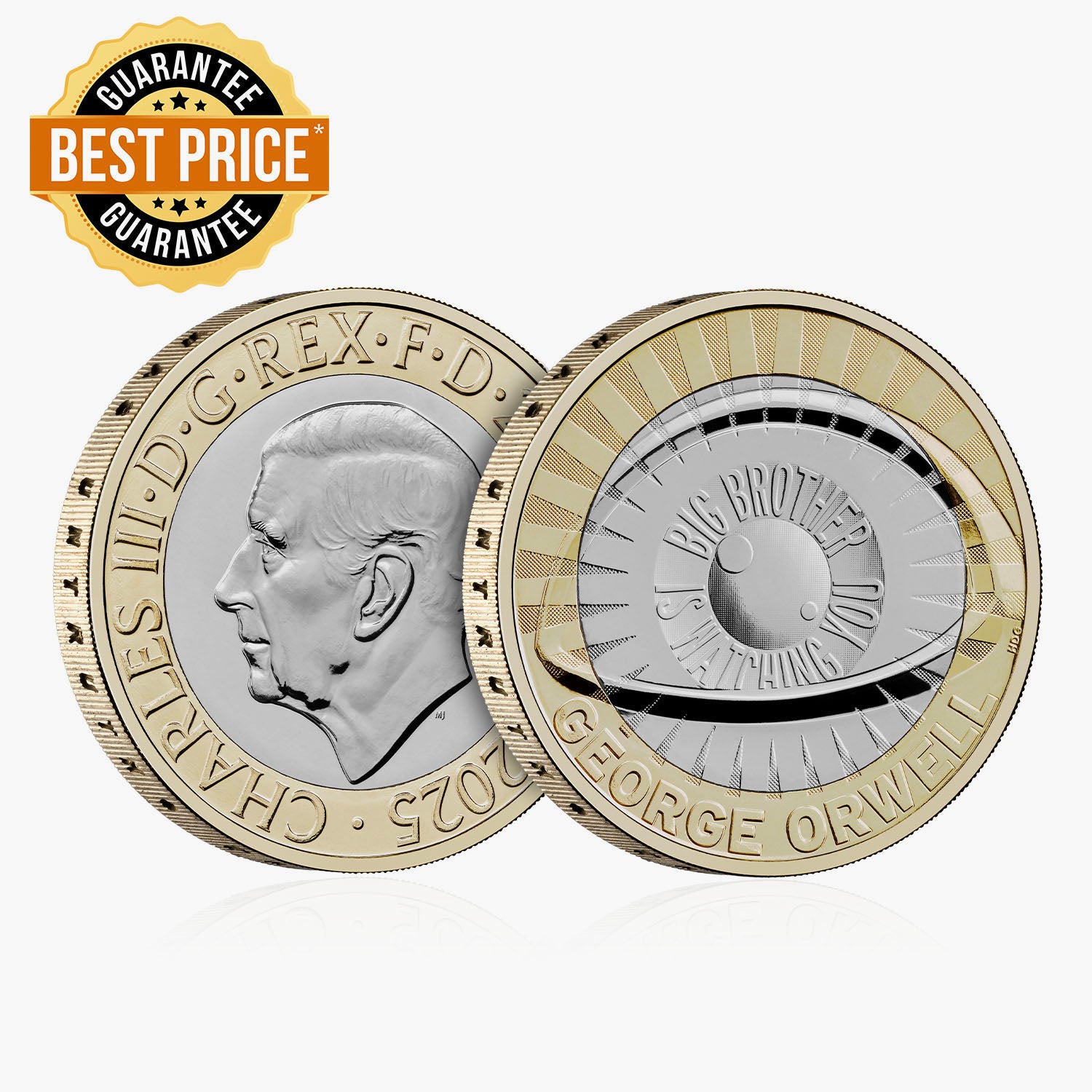 George Orwell 2025 UK £2 Brilliant Uncirculated Coin