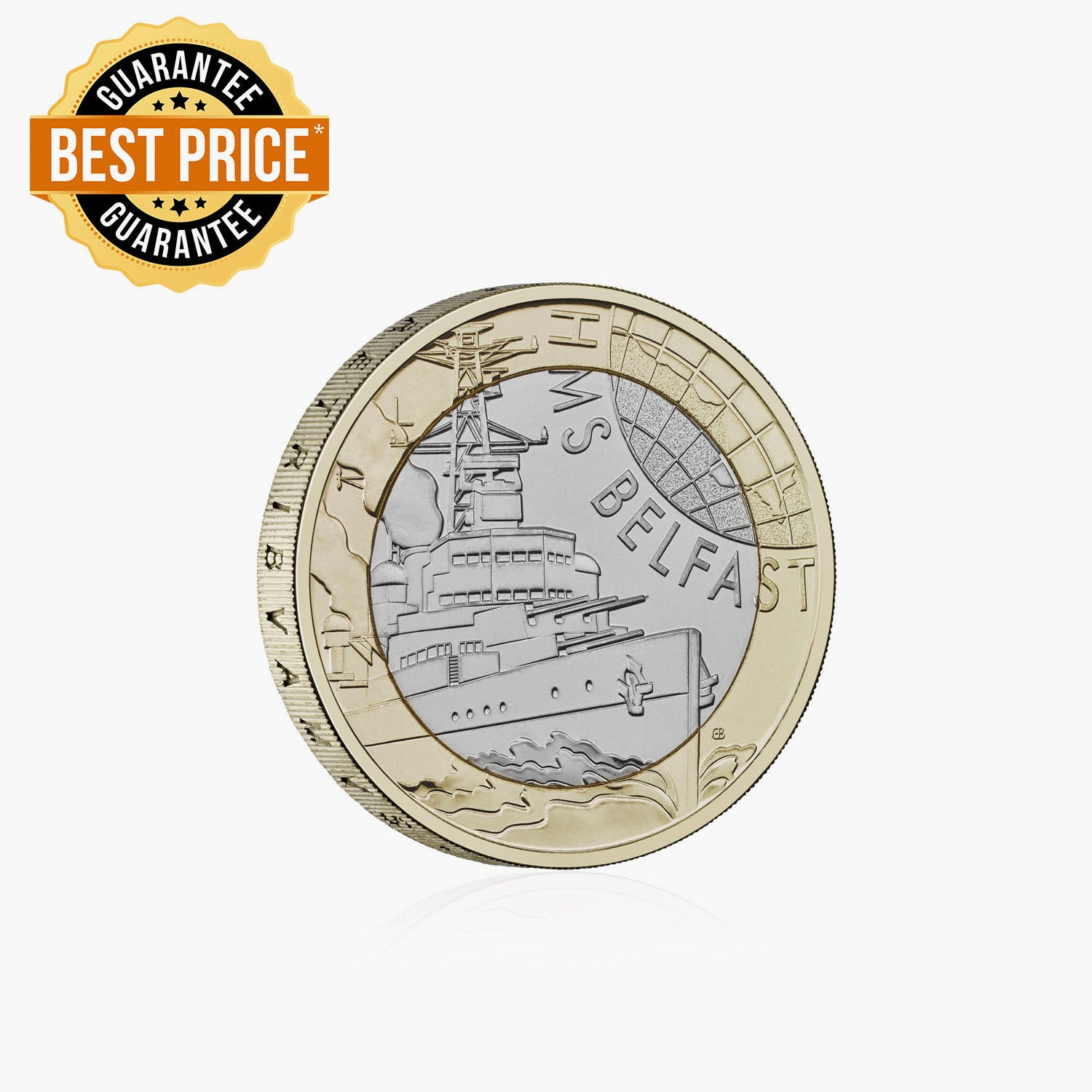 HMS Belfast 2025 UK £2 Brilliant Uncirculated Coin