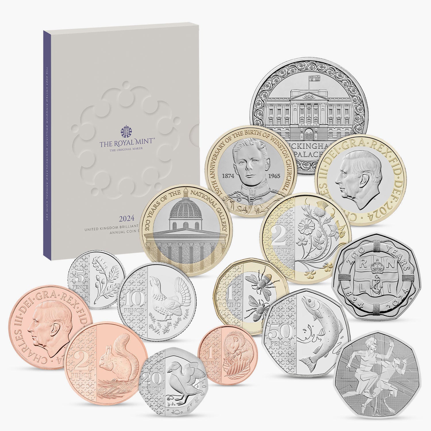 The 2024 United Kingdom Brilliant Uncirculated Annual Coin Set