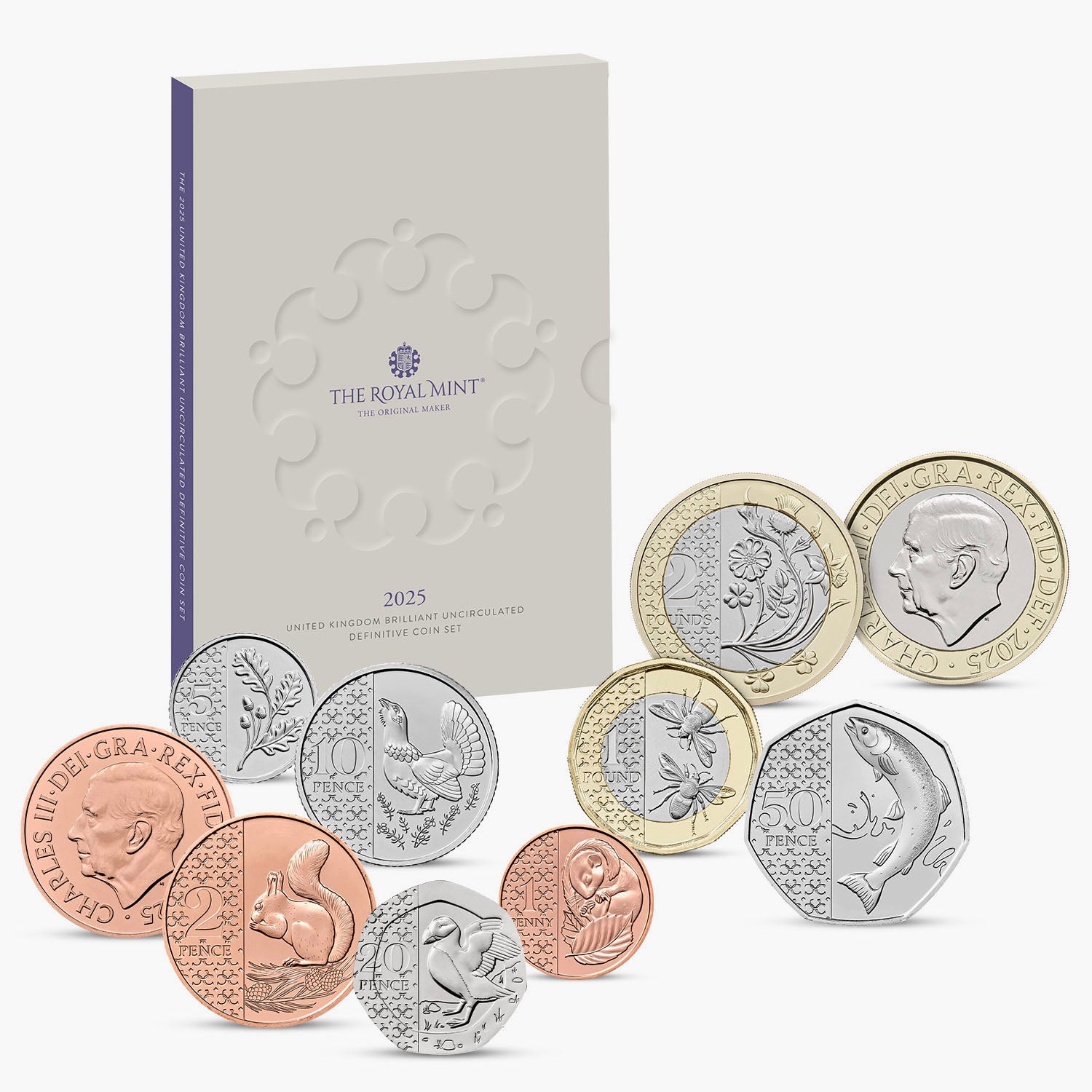 The 2025 United Kingdom BU Definitive Coin Set