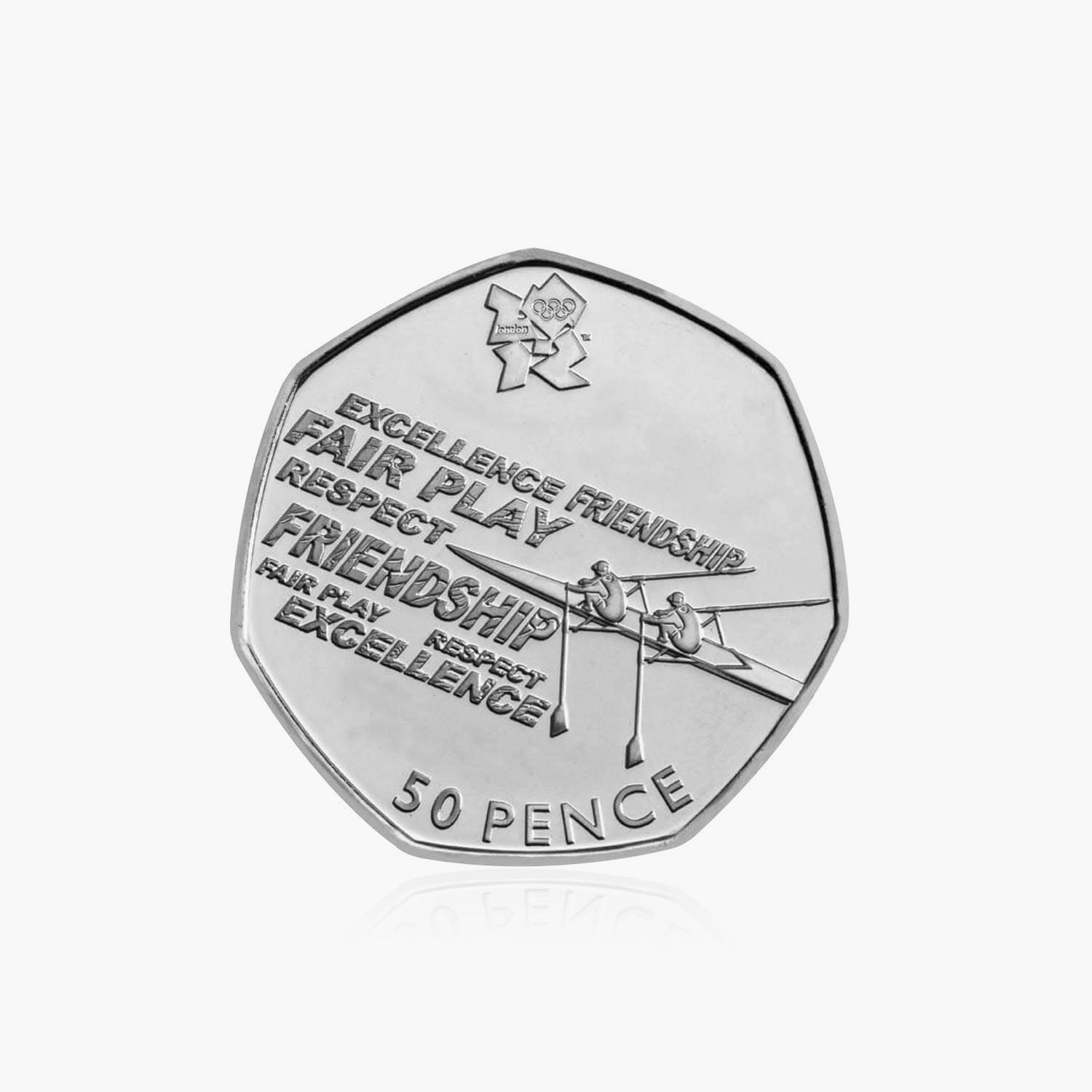 2011 Circulated Olympics - Rowing 50p Coin