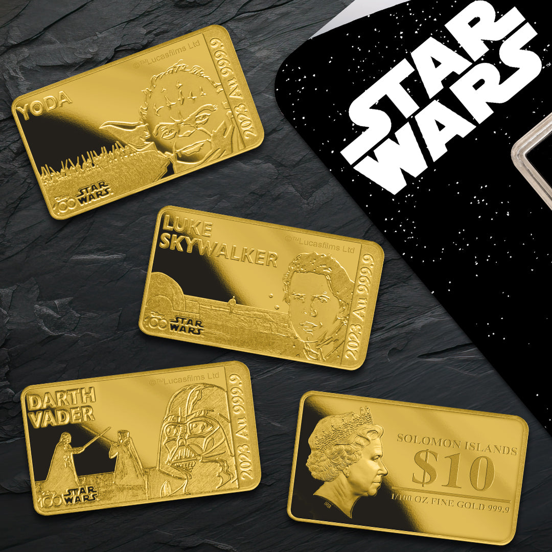 Star Wars Solid Gold Bar set
