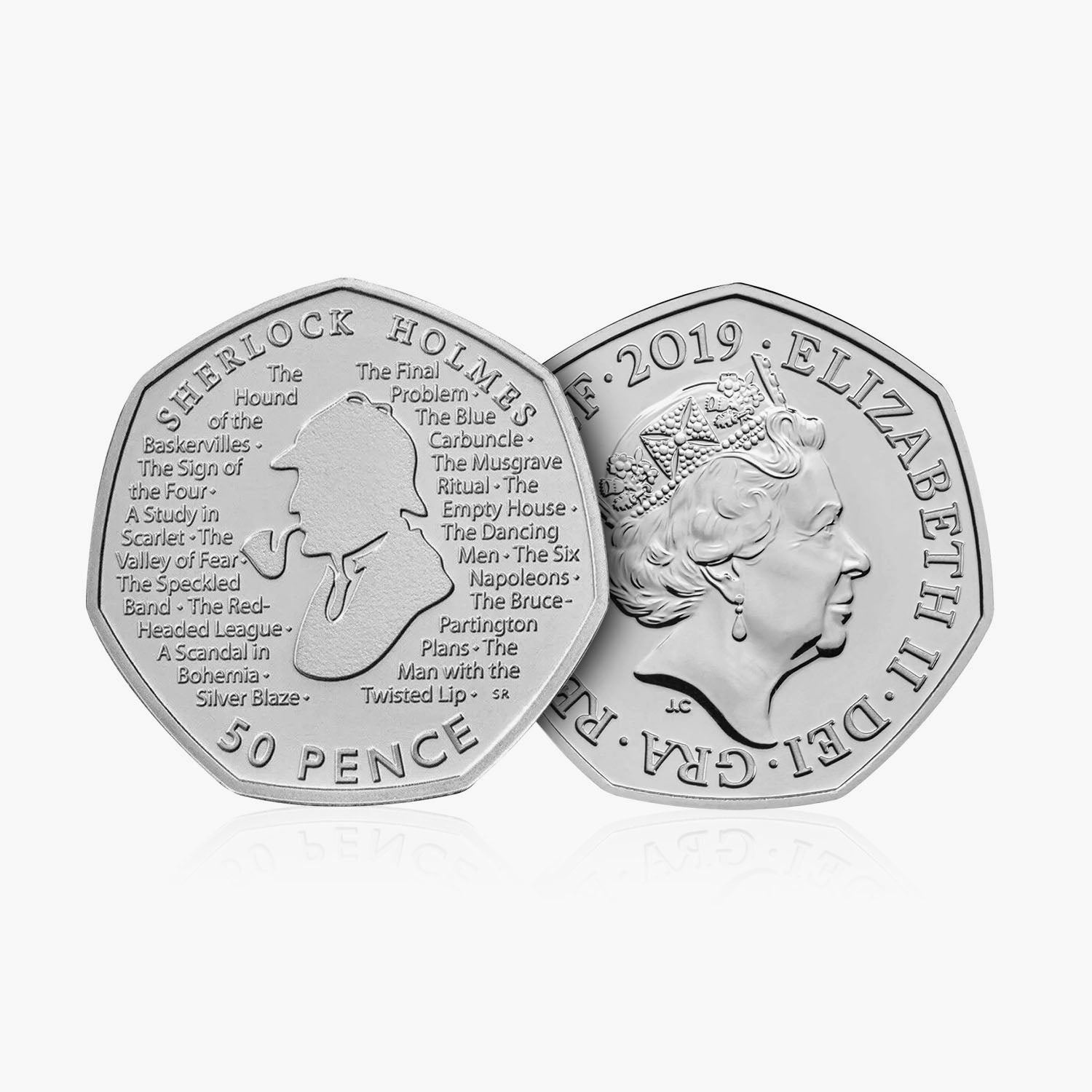 2019 Circulated Sherlock Holmes 50p Coin