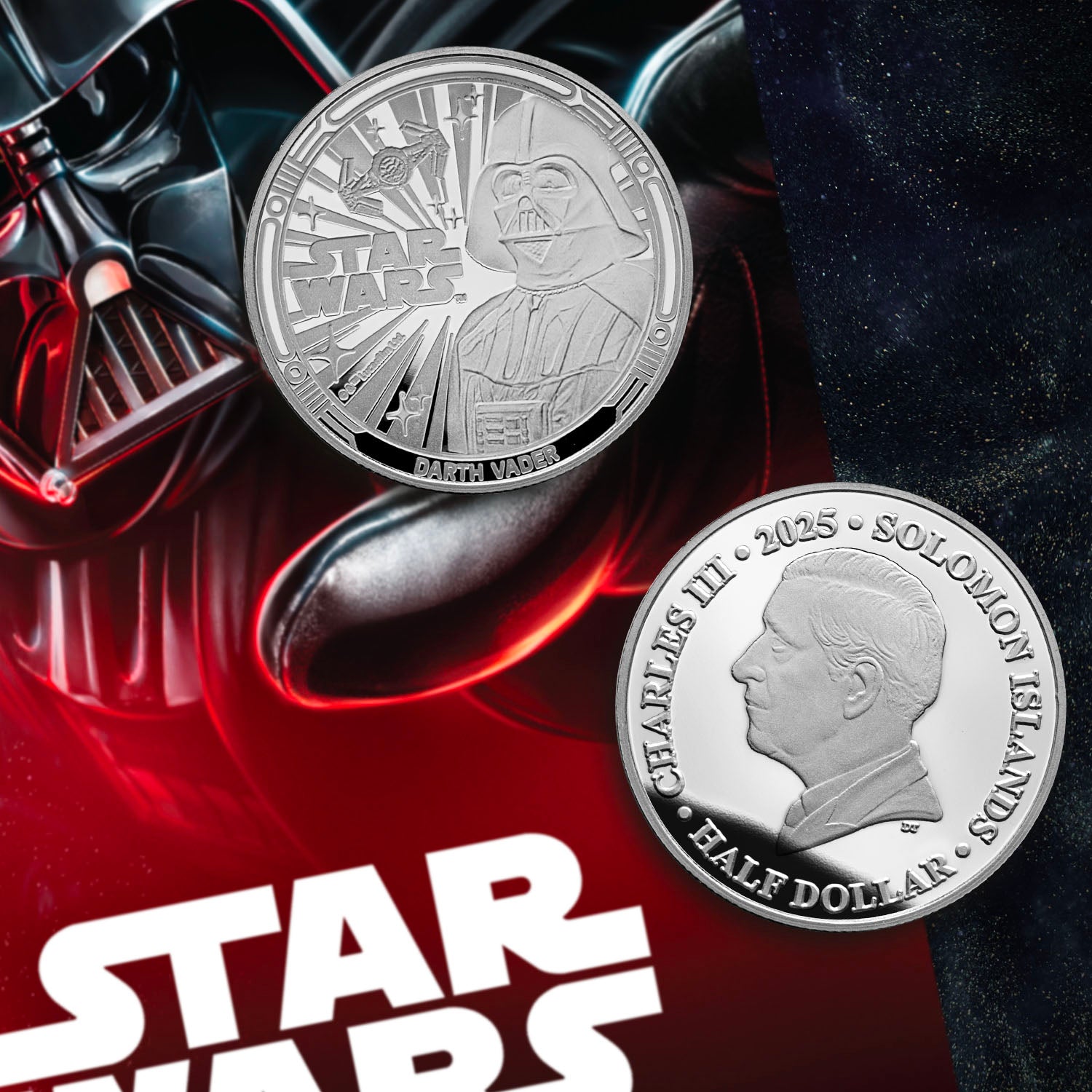 2025 A Galaxy of Adventures Star Wars Silver Plated Coin