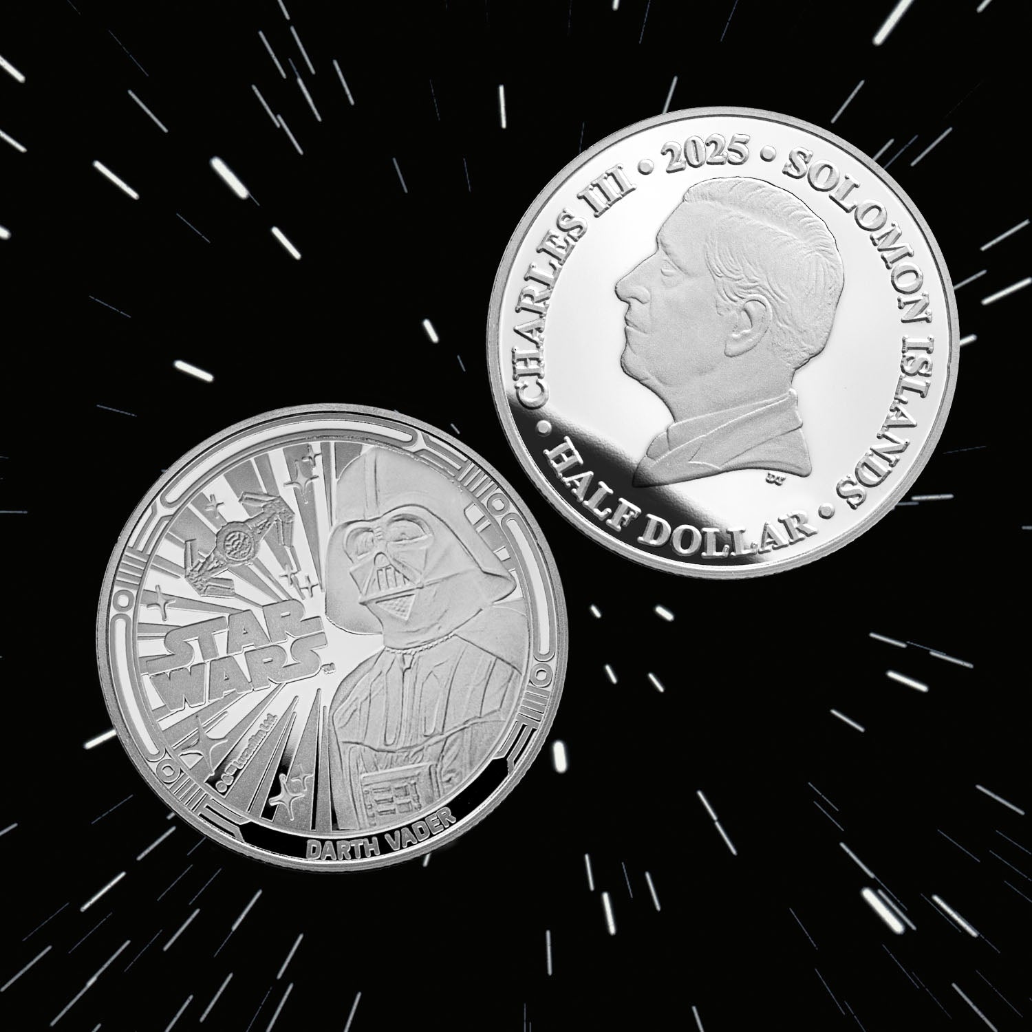 A Galaxy of Adventures Star Wars 2025 Silver Plated Coin